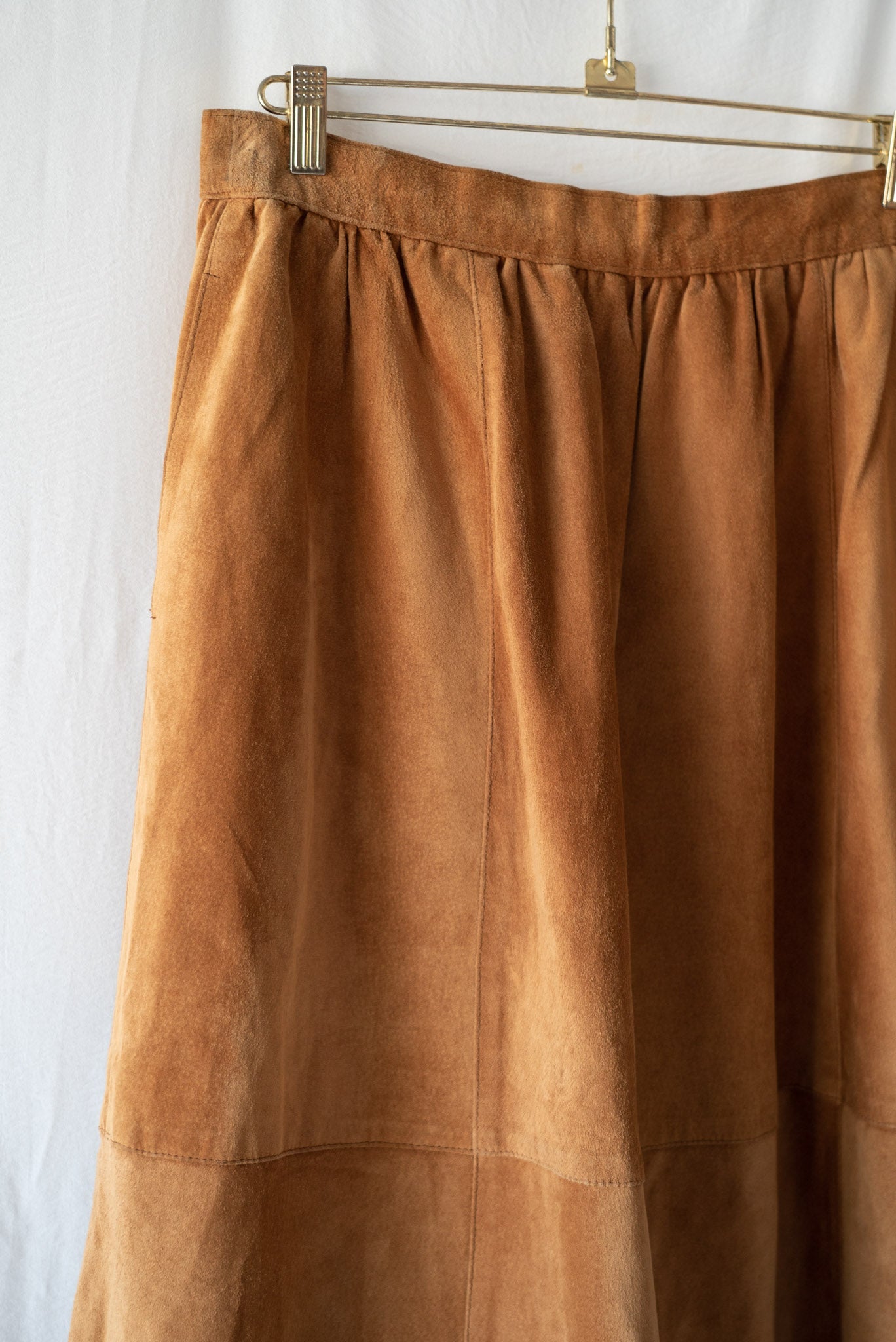 Suede Skirt Beged Or