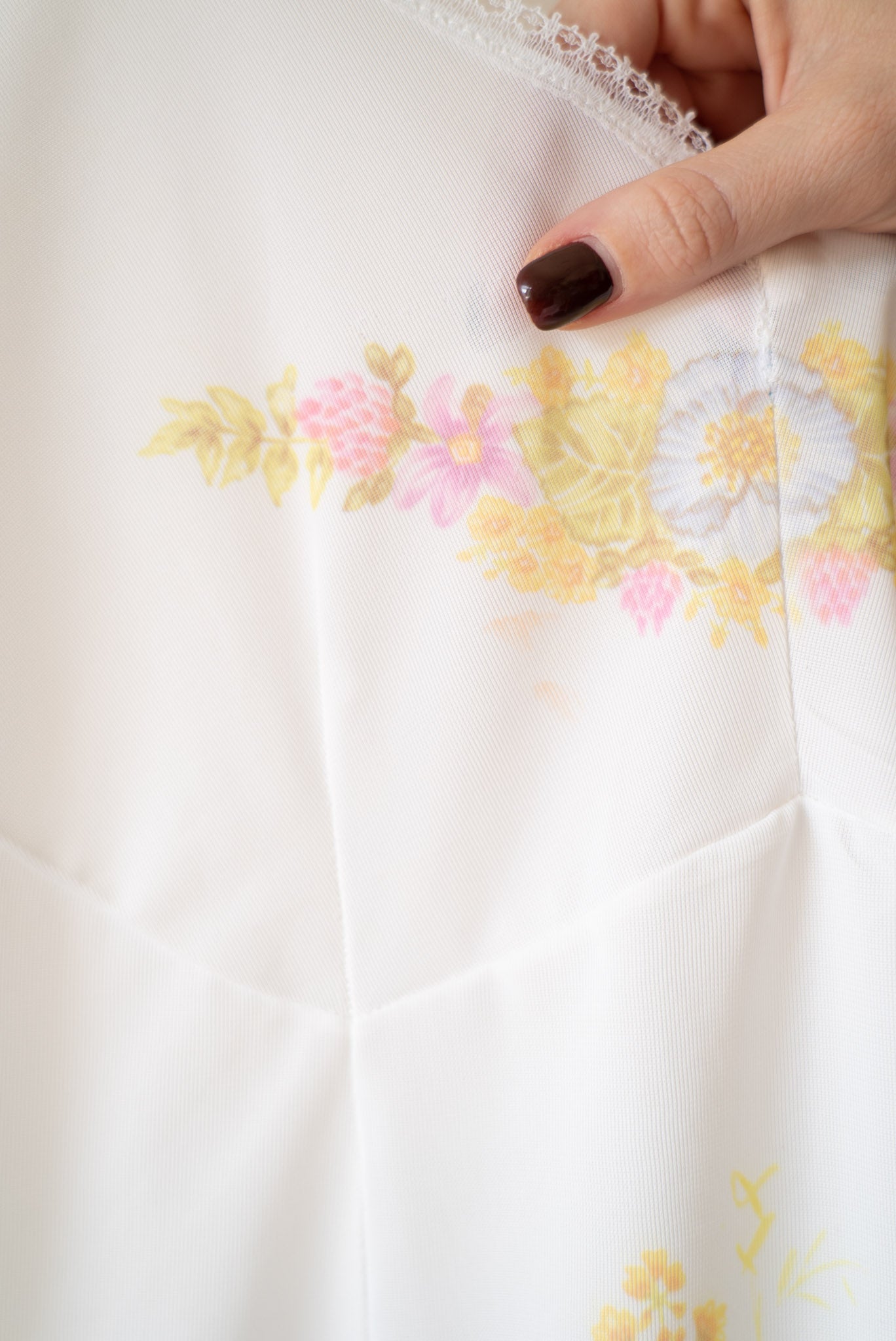 White Floral Slip Dress