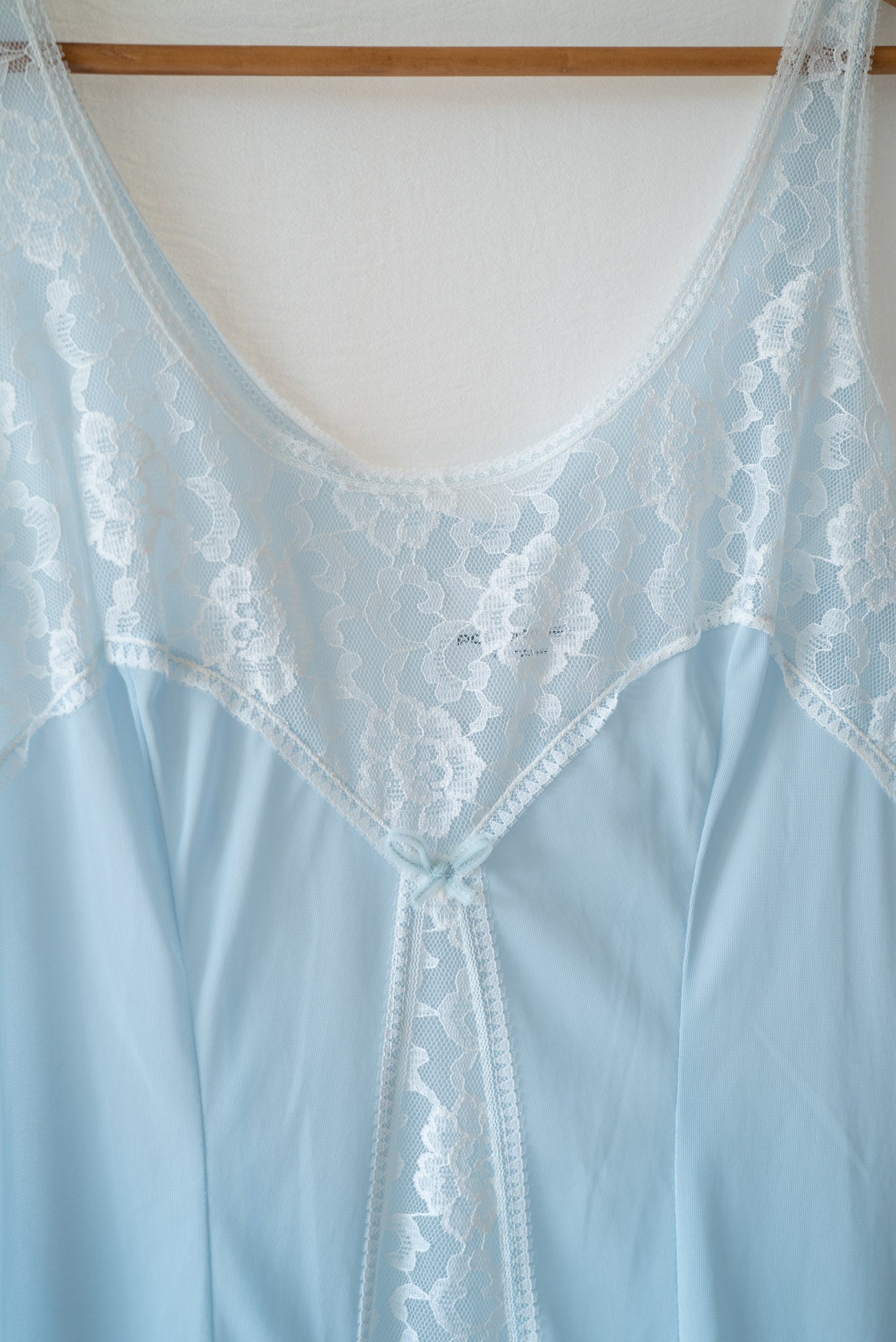 Light Blue Lace Slip Dress
