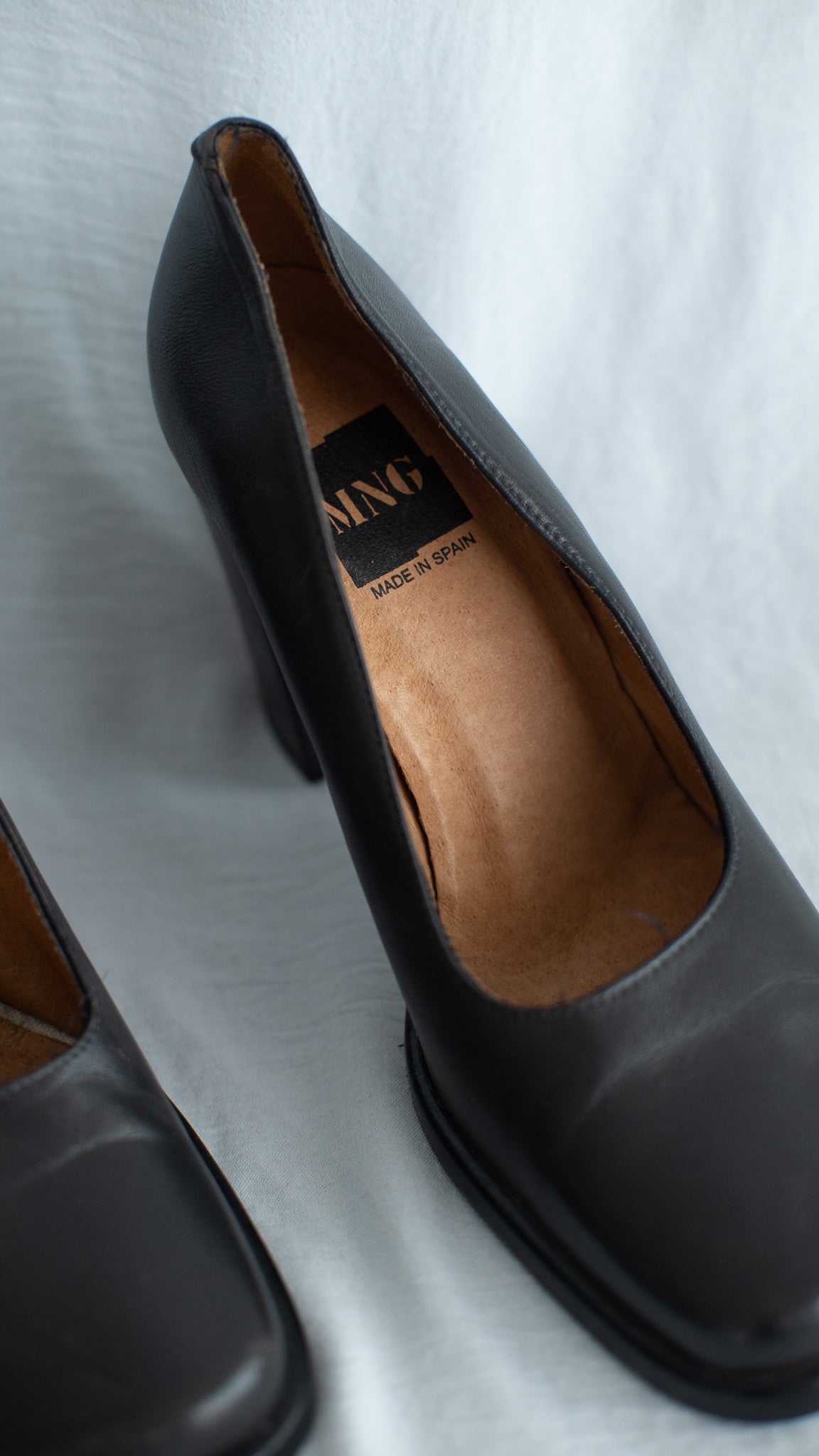 90s Mango Square Heel Shoes