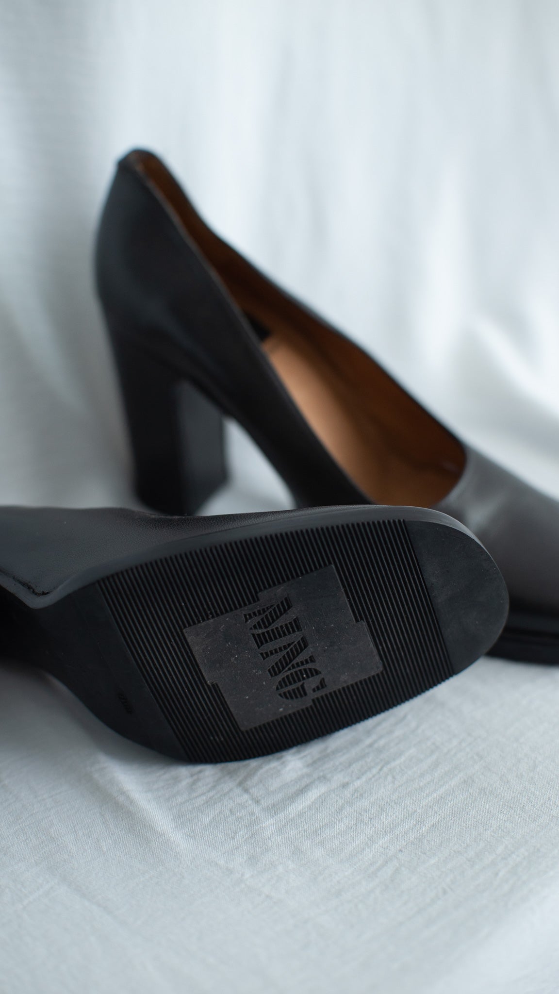 90s Mango Square Heel Shoes