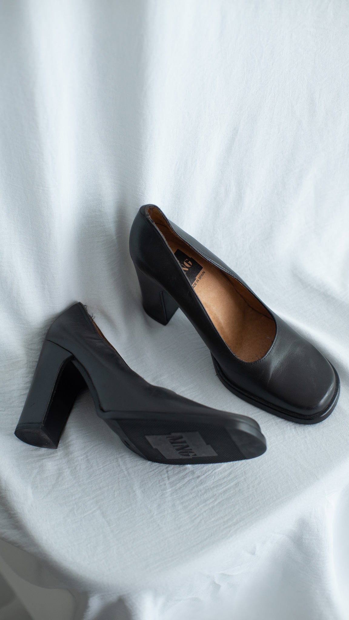 90s Mango Square Heel Shoes