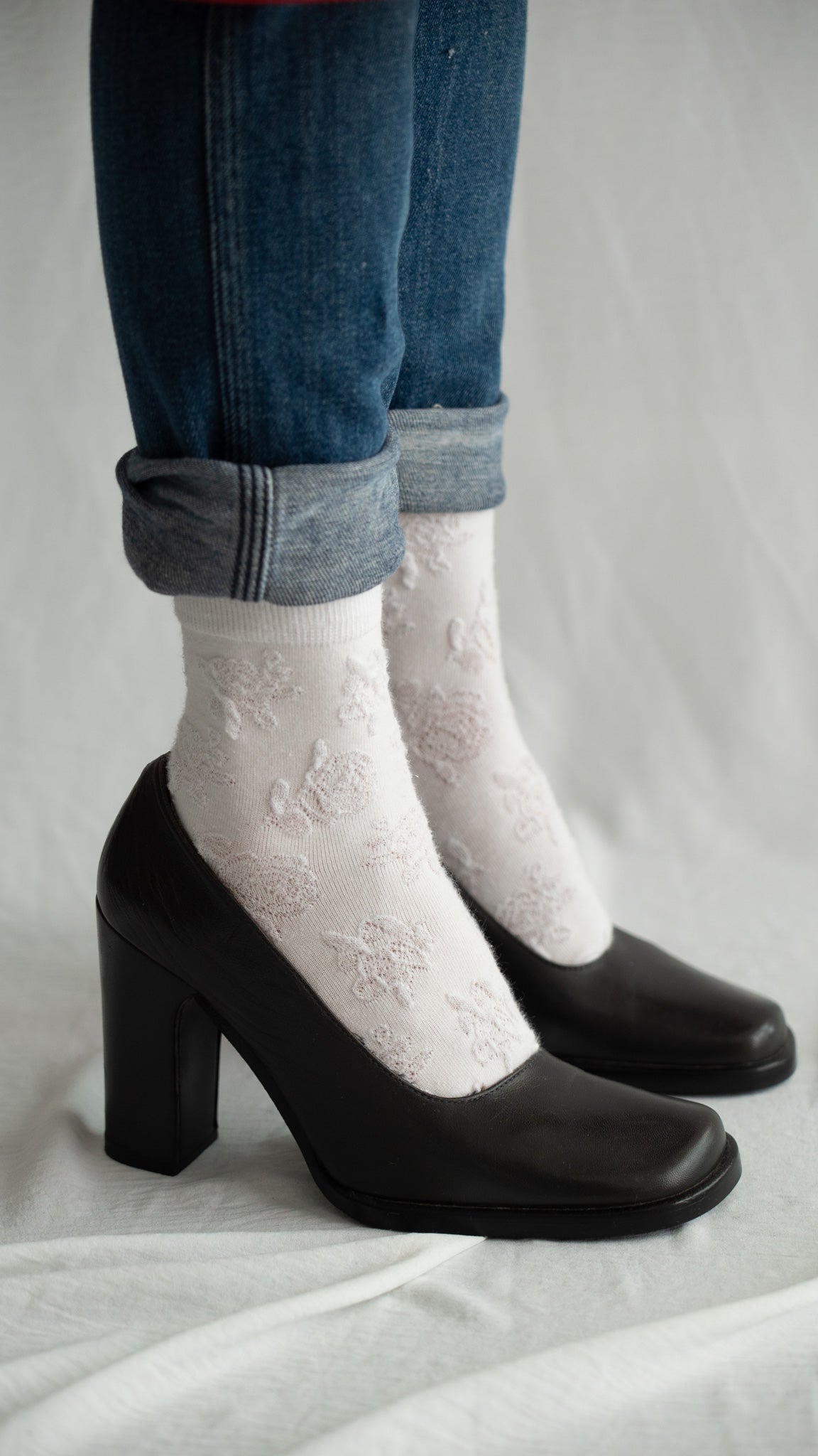 90s Mango Square Heel Shoes
