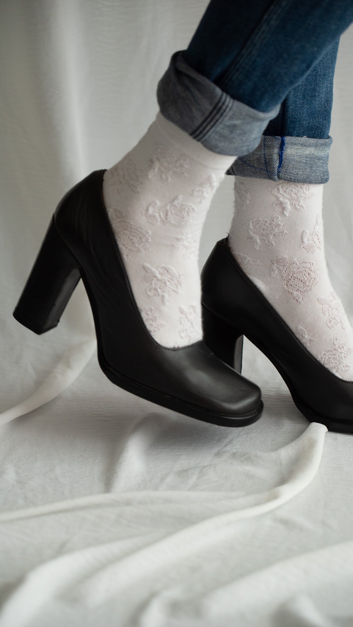 90s Mango Square Heel Shoes