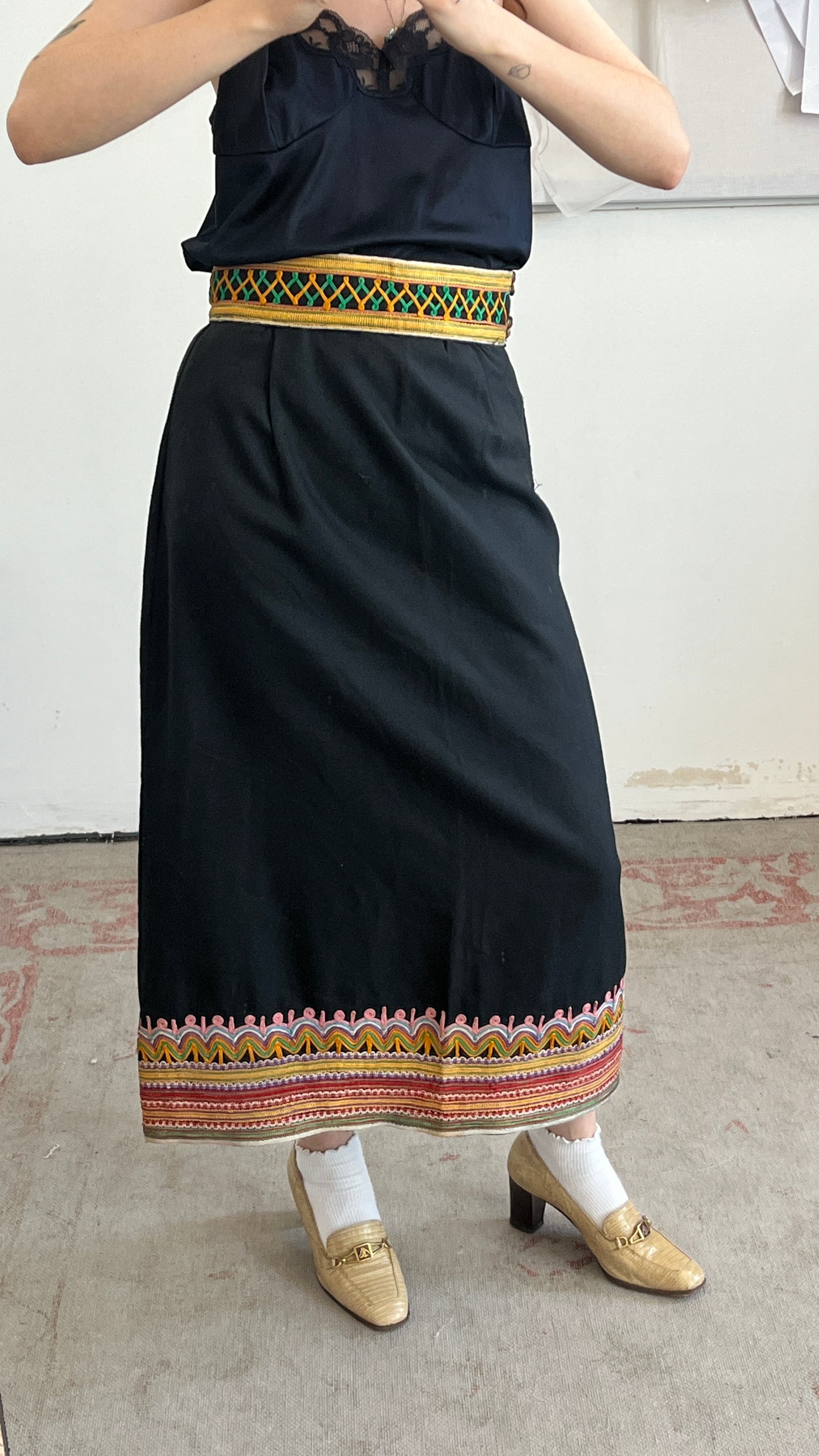 Oriental Embroidered Skirt