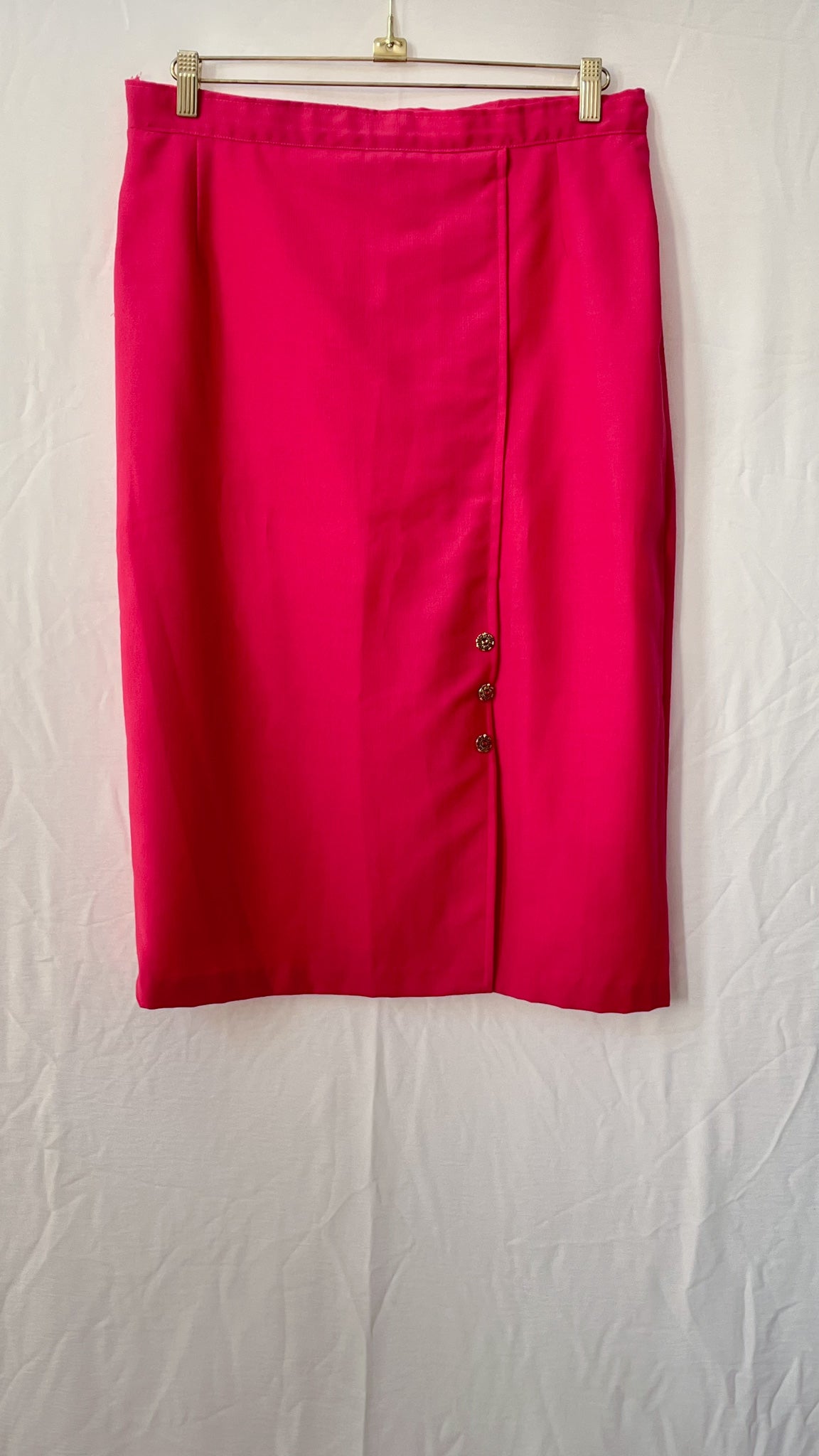 Pink Short Sleeve Jacket and Skirt Set