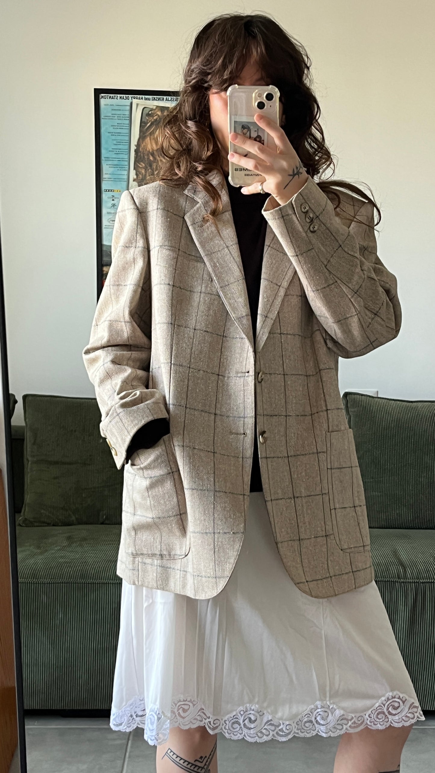 Checkered Israeli Vintage Jacket - Uzi