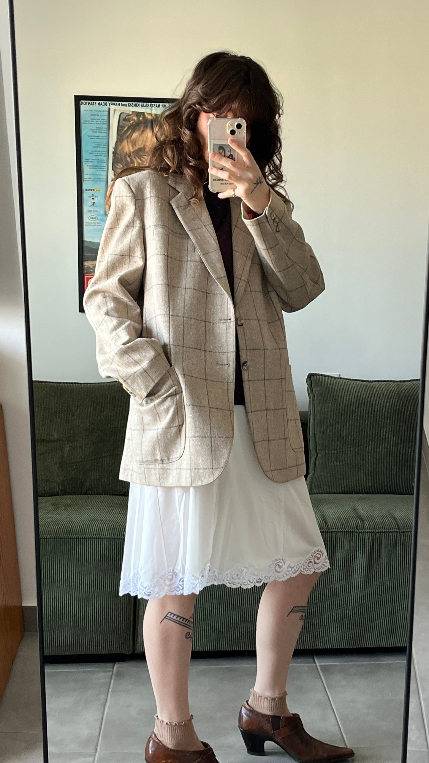 Checkered Israeli Vintage Jacket - Uzi