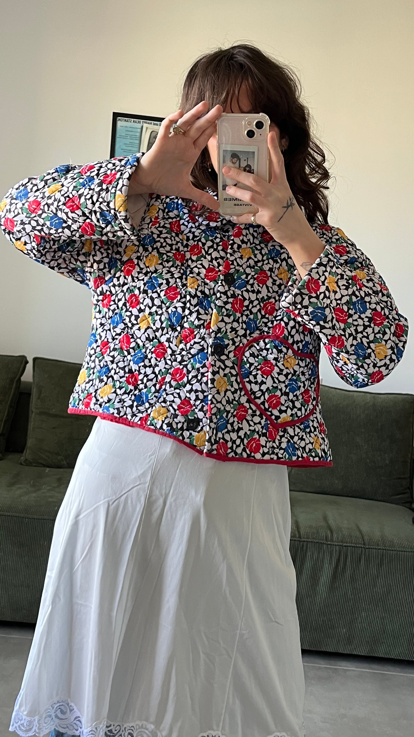 Quilted Cropped Upcycled Jacket
