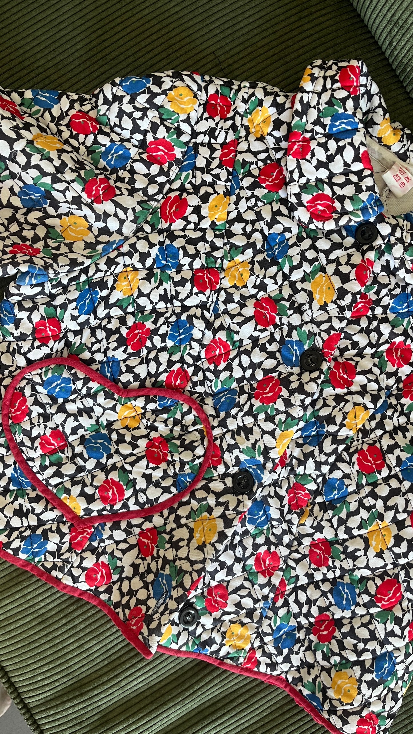 Quilted Cropped Upcycled Jacket