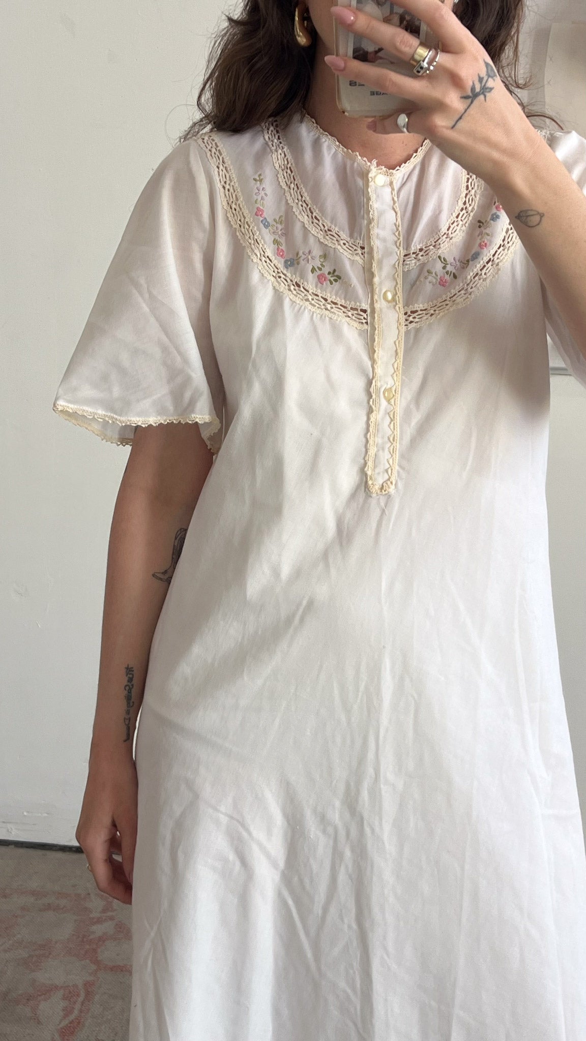 Embroidered Cotton Dress