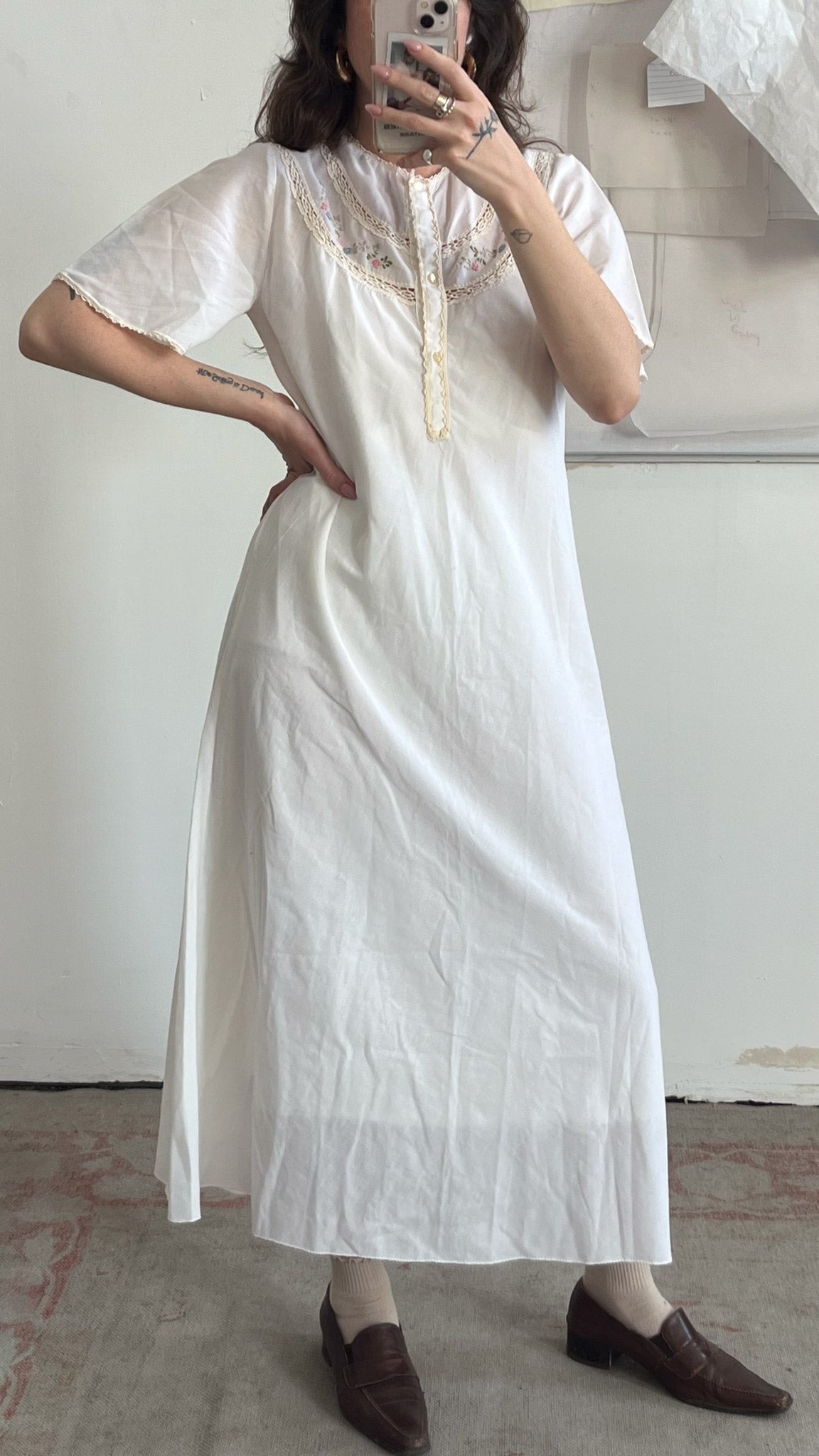 Embroidered Cotton Dress