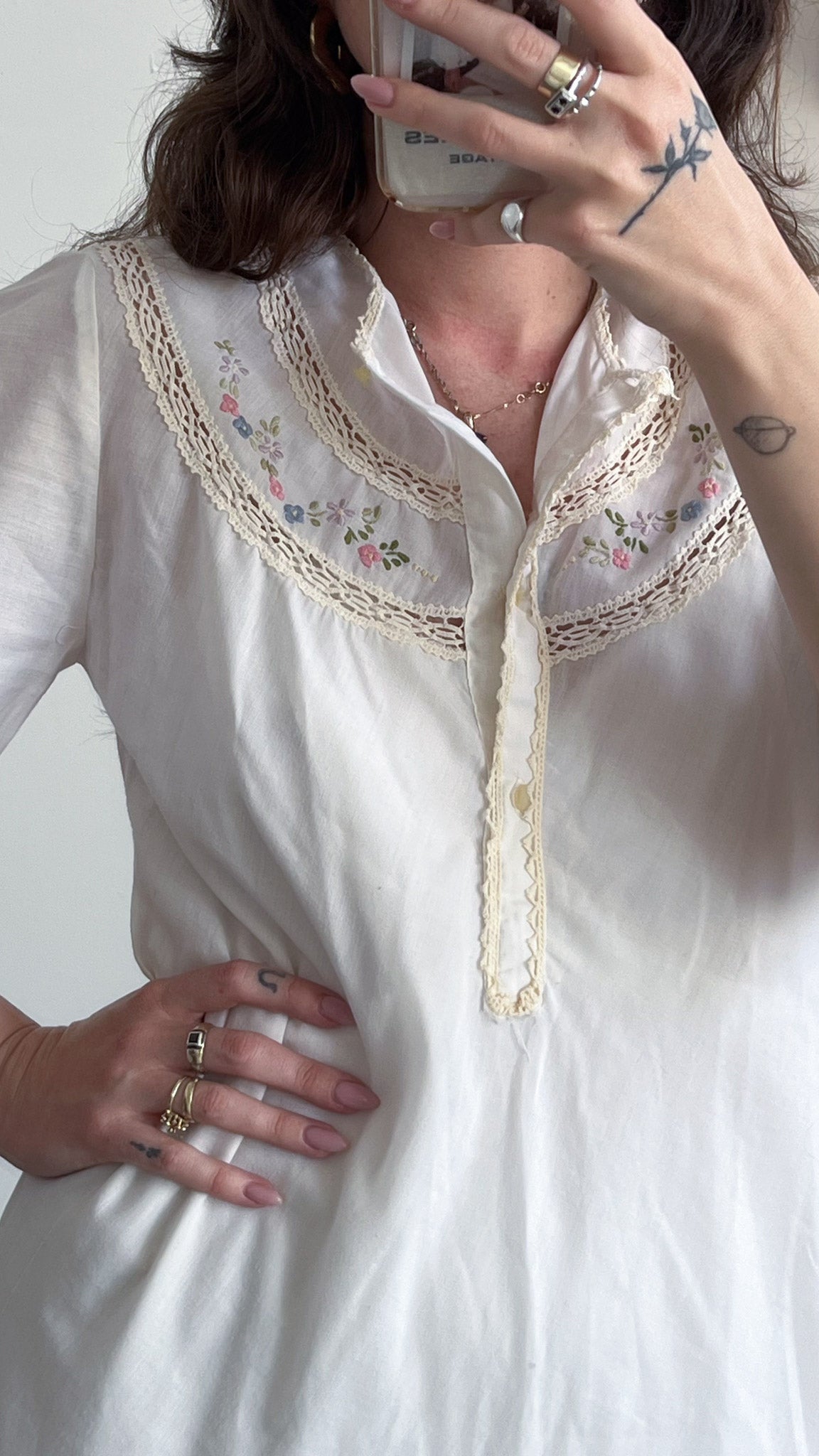 Embroidered Cotton Dress