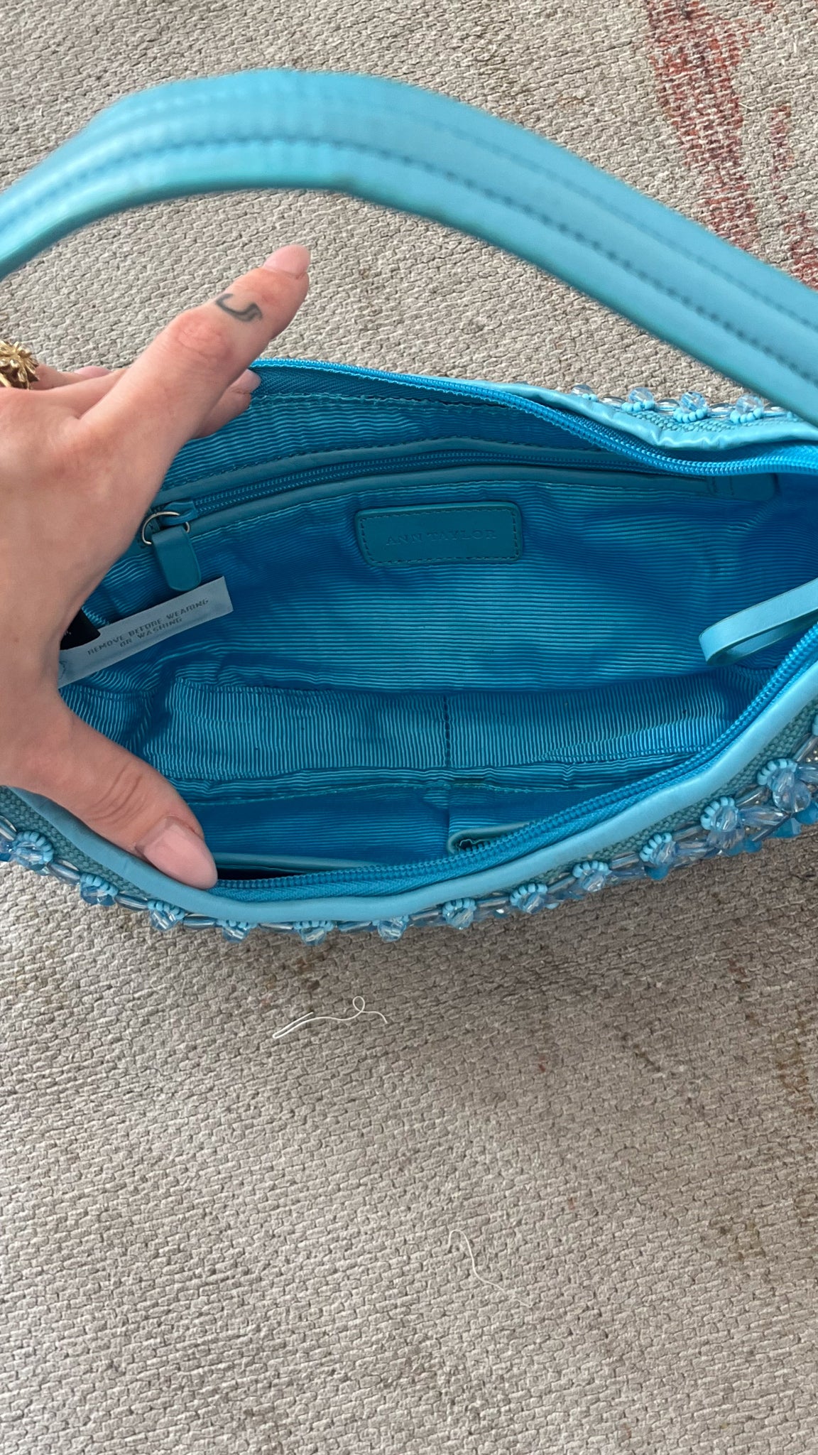 Beaded Shoulder Bag Ann Taylor Y2K