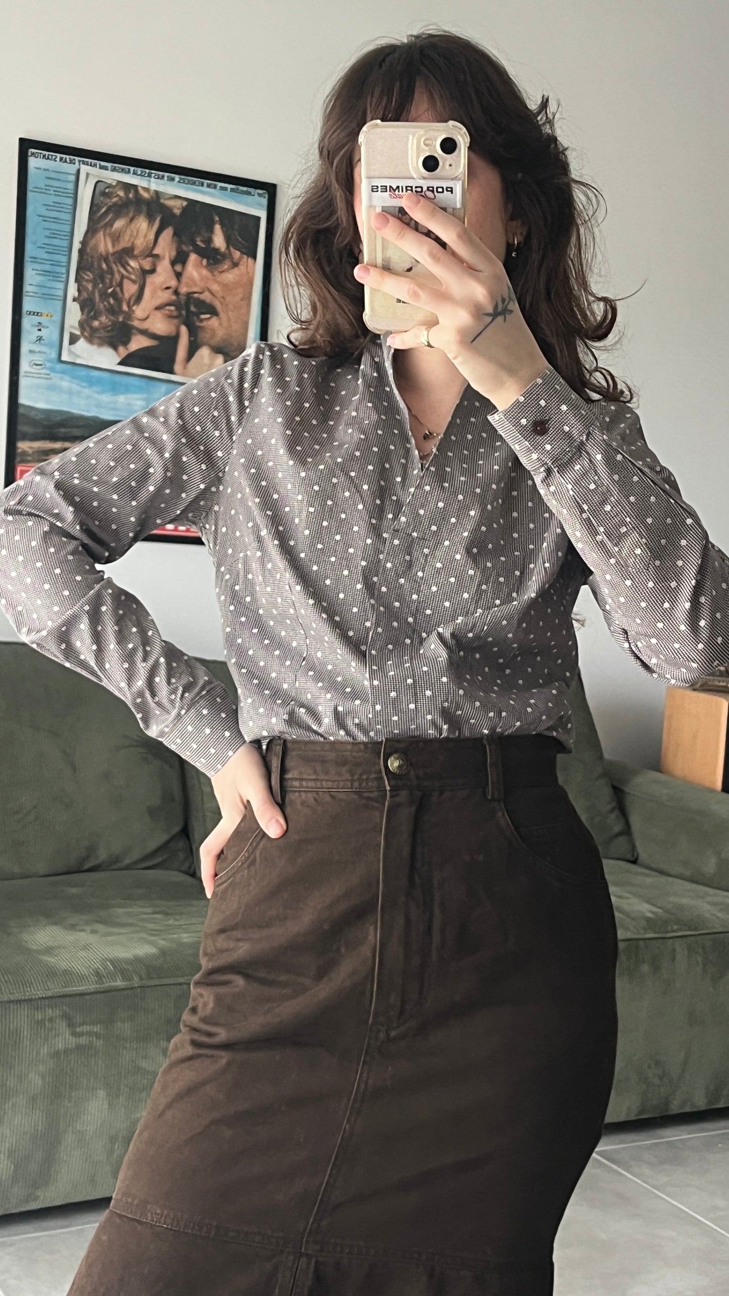 Tailored Brown Button-Down Shirt