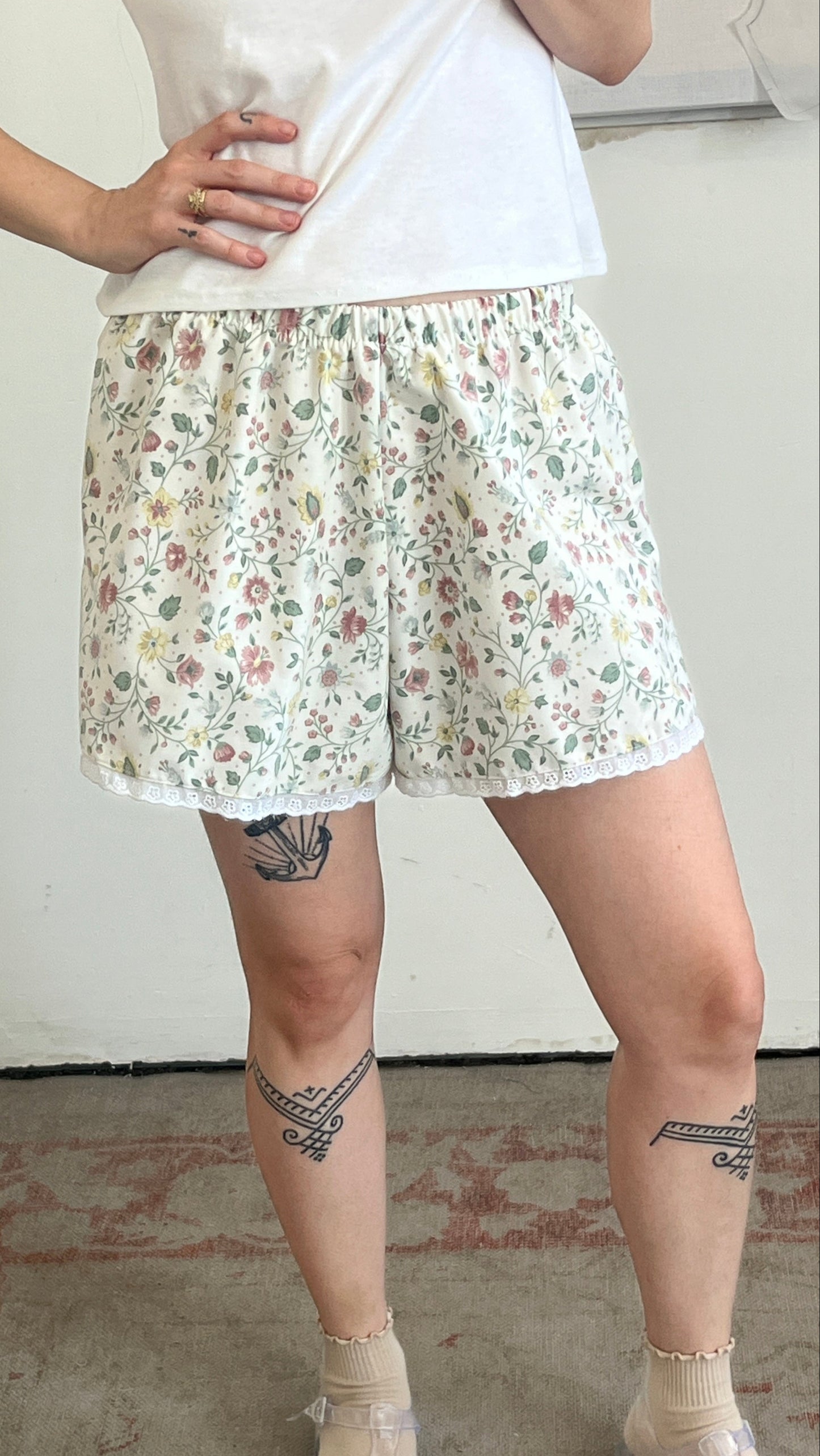 Handmade Floral Shorts