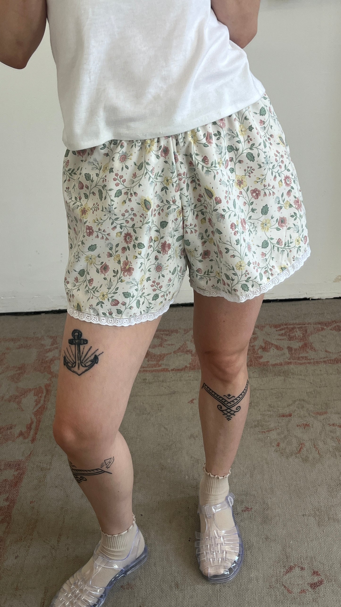 Handmade Floral Shorts
