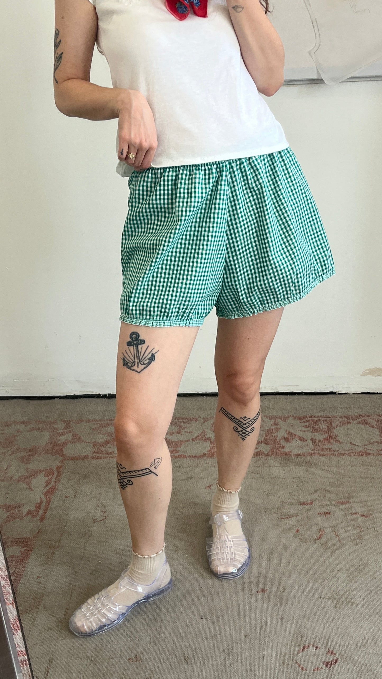 Handmade Checkered Shorts
