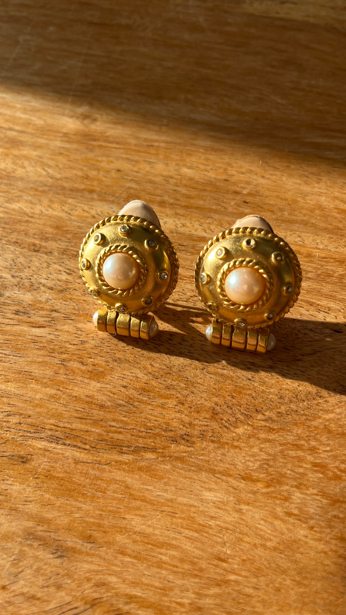 Gold-Tone Clip-On Earrings