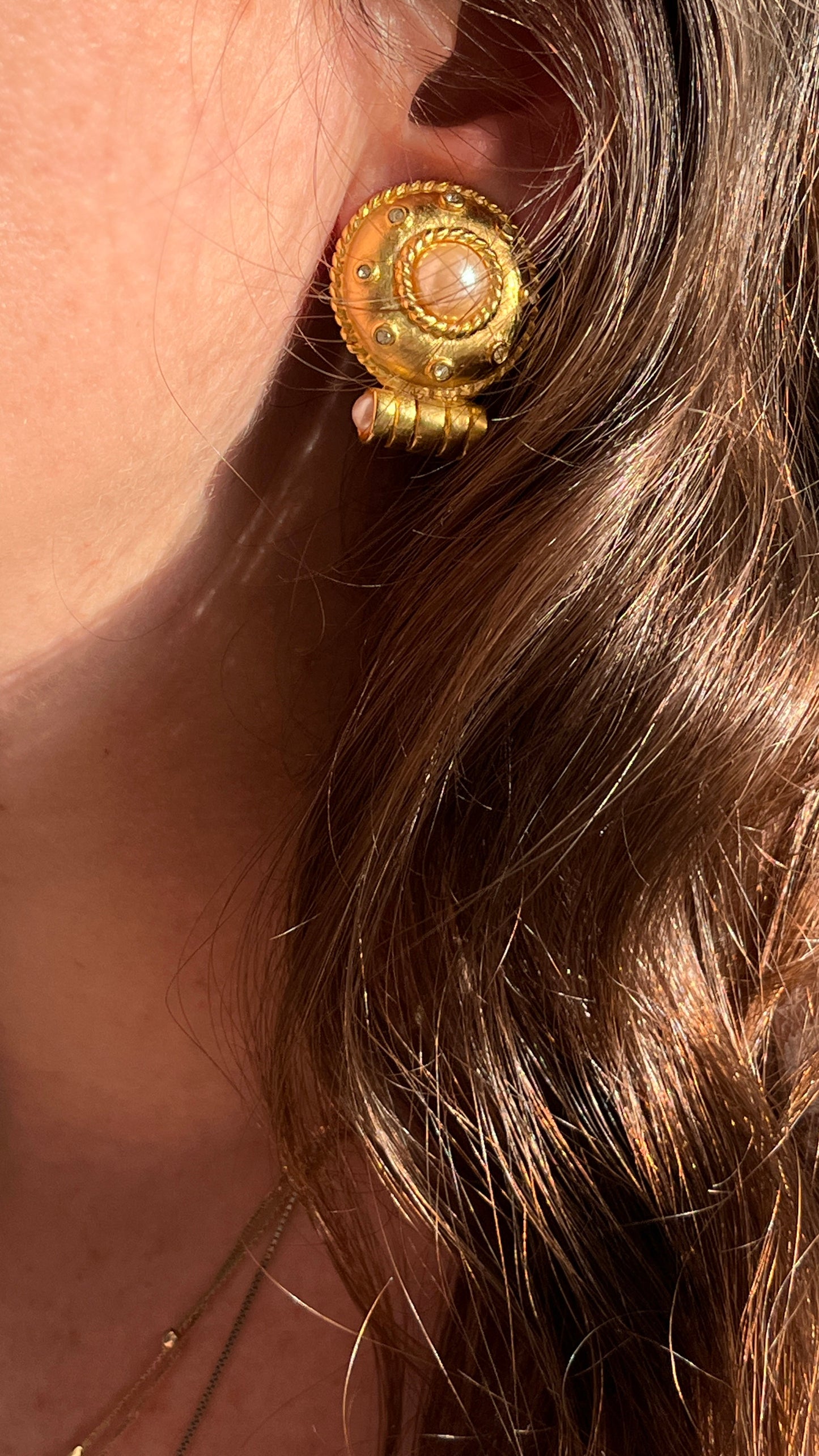 Gold-Tone Clip-On Earrings