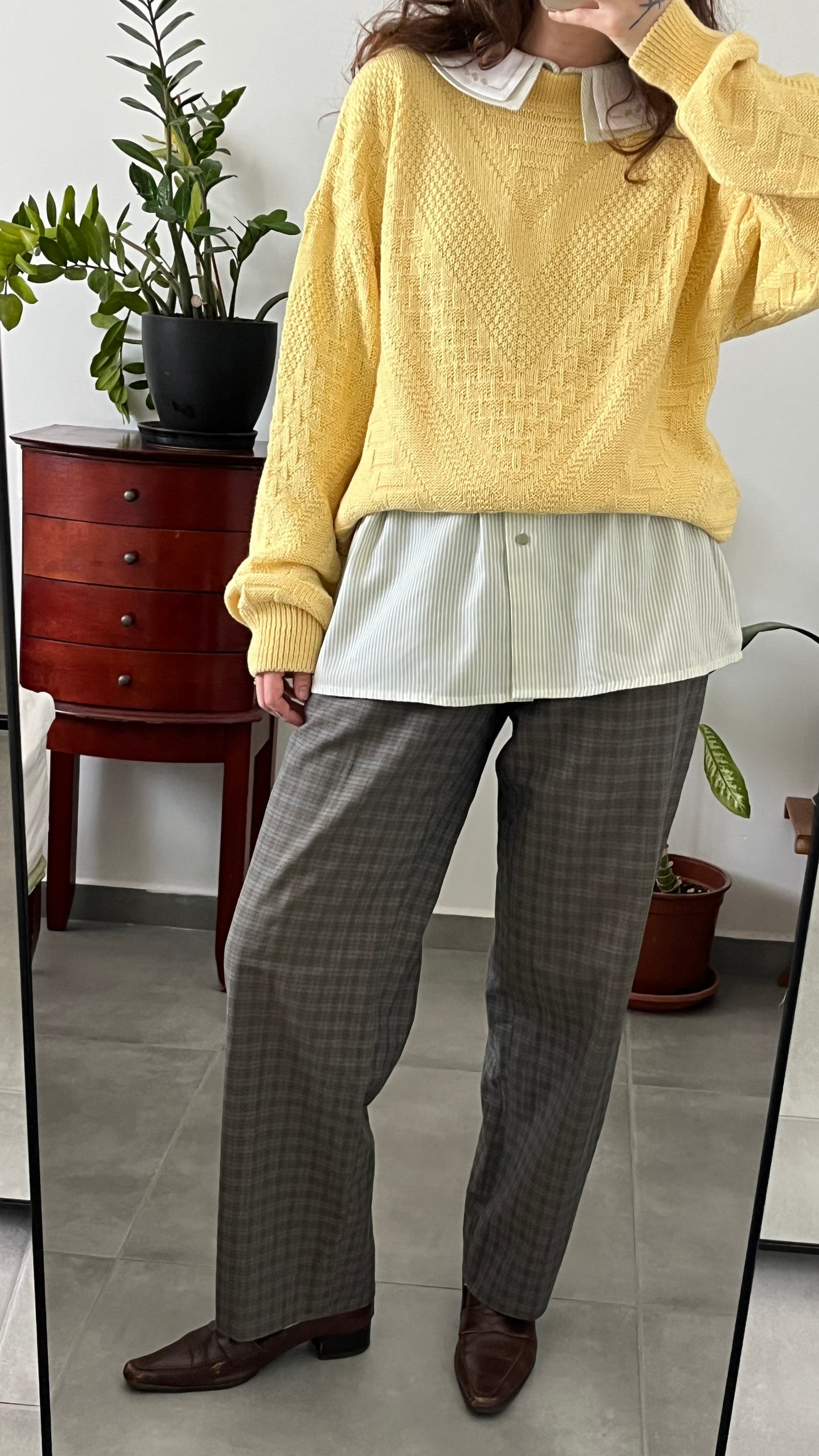 Tailored Checkered Trousers