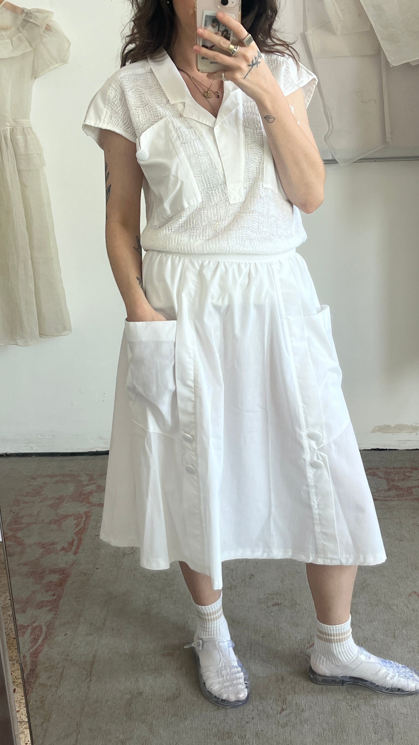 White Skirt Suit