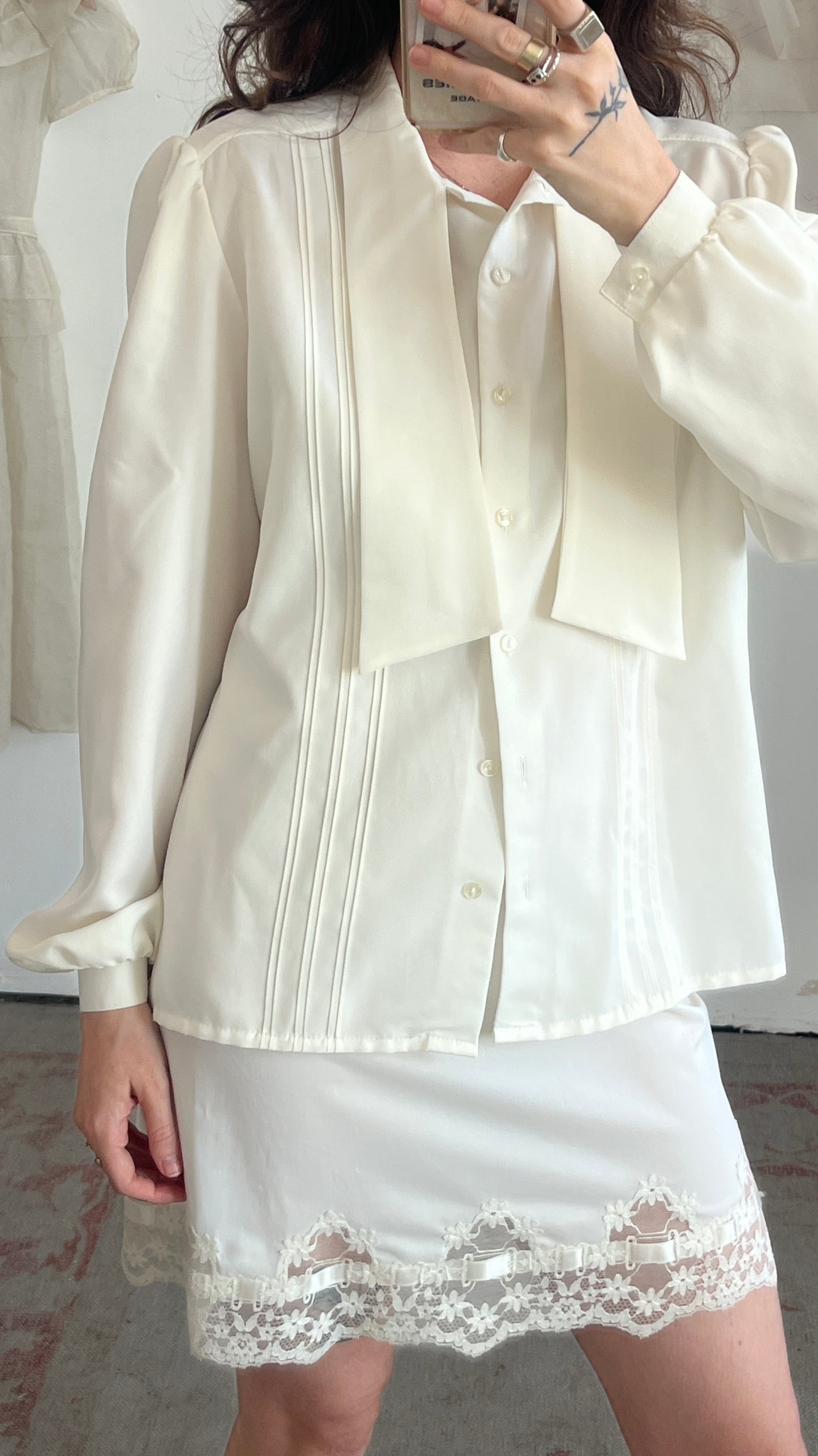 Button-Up with Tie Collar
