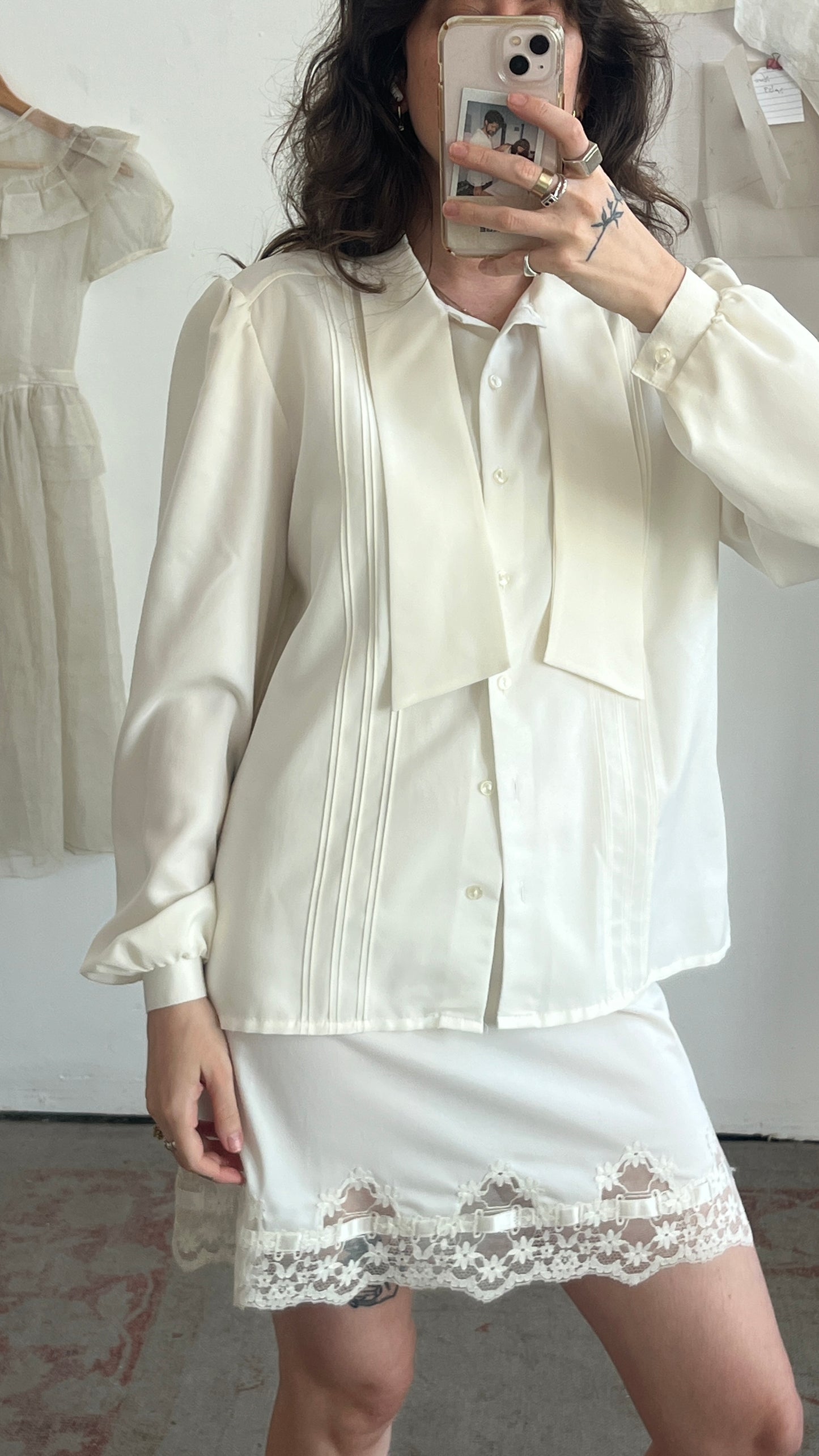Button-Up with Tie Collar