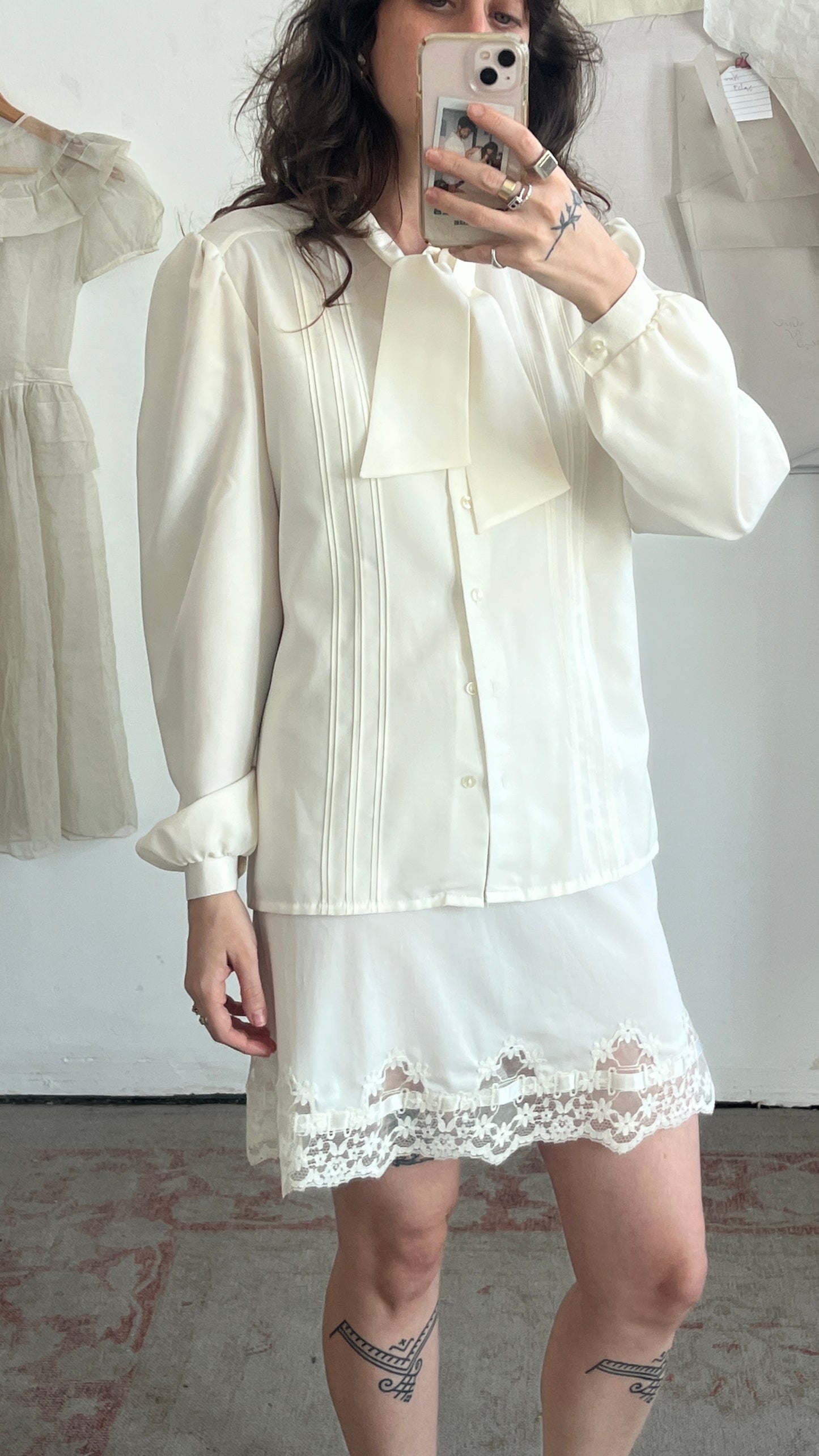 Button-Up with Tie Collar
