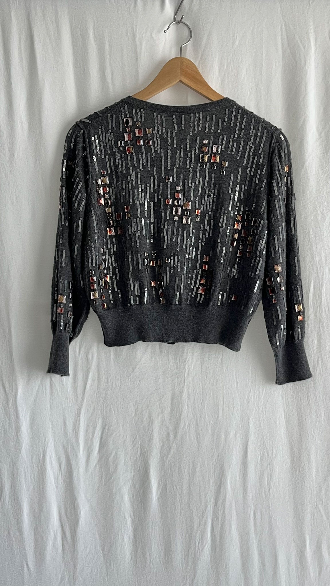 Cropped Embroidered Cardigan by Oscar de la Renta