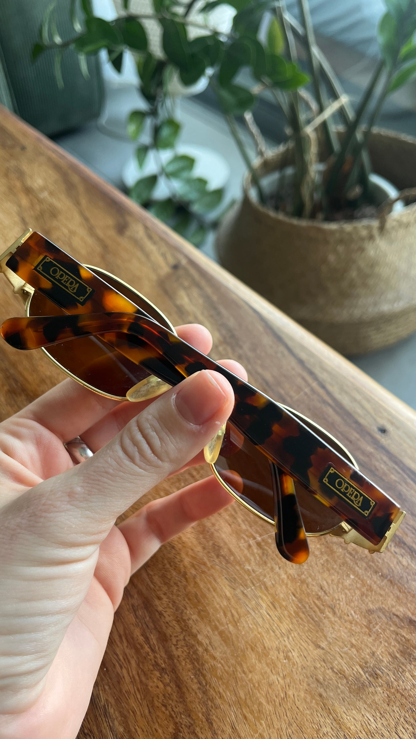 Opera Leopard-Print Sunglasses 90s Deadstock