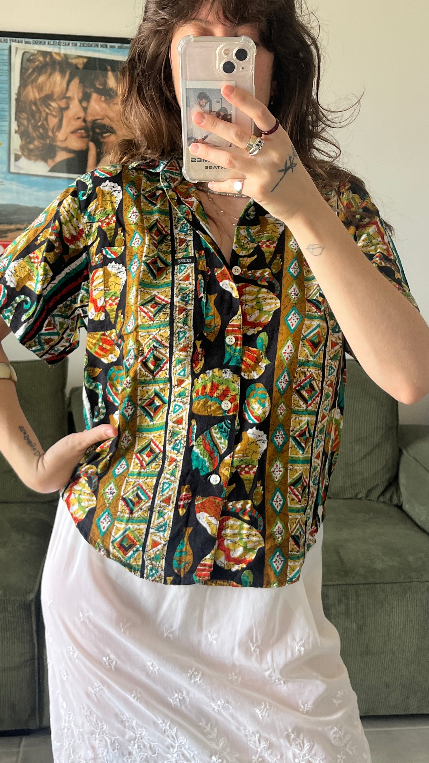Short Sleeve Buttoned Shirt - Guess