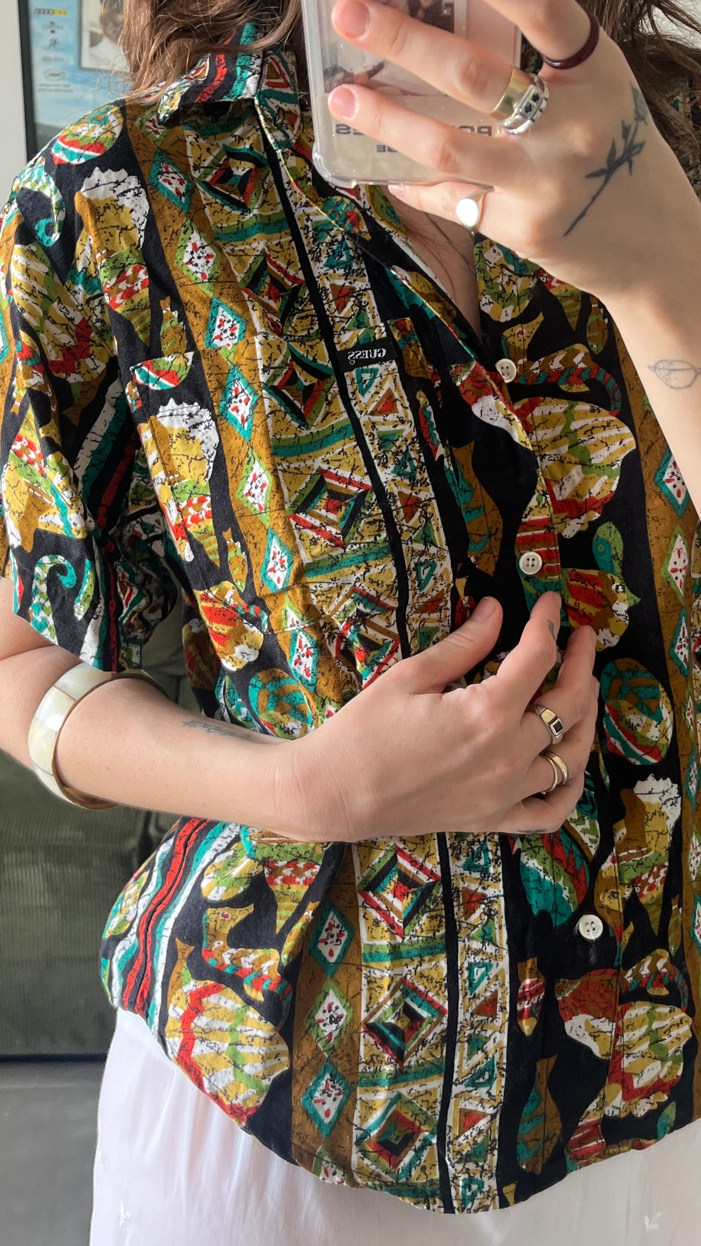 Short Sleeve Buttoned Shirt - Guess