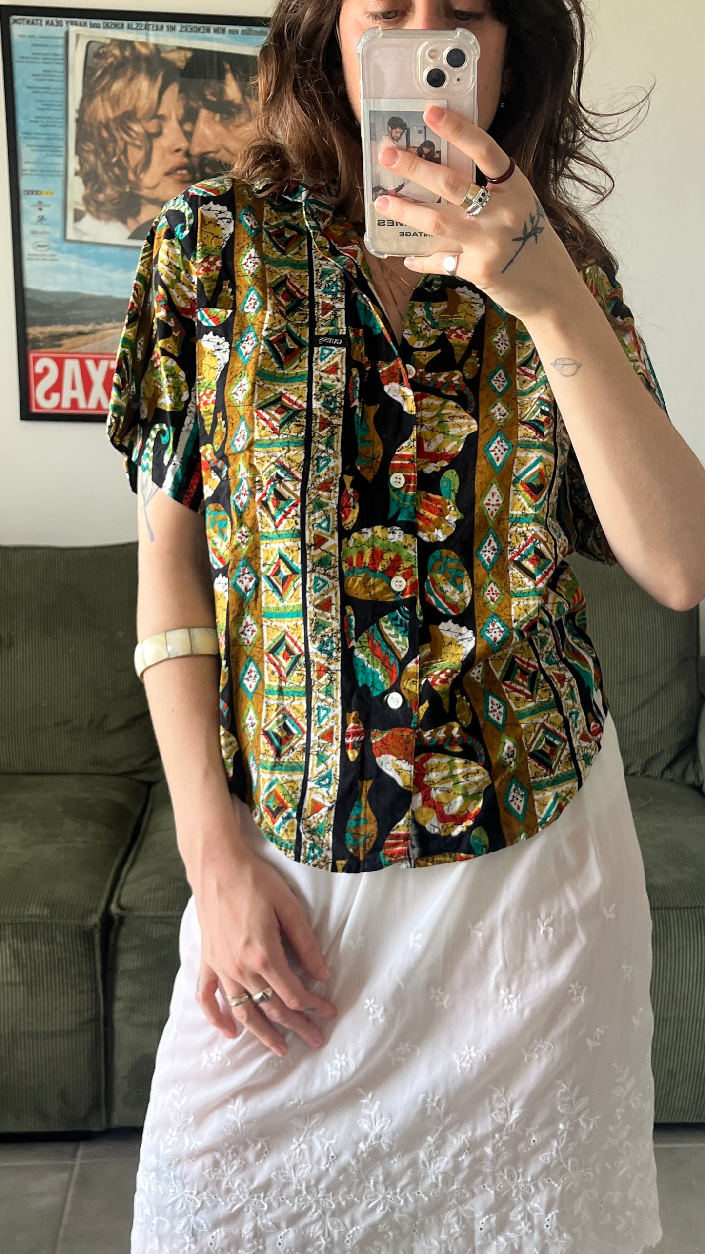 Short Sleeve Buttoned Shirt - Guess