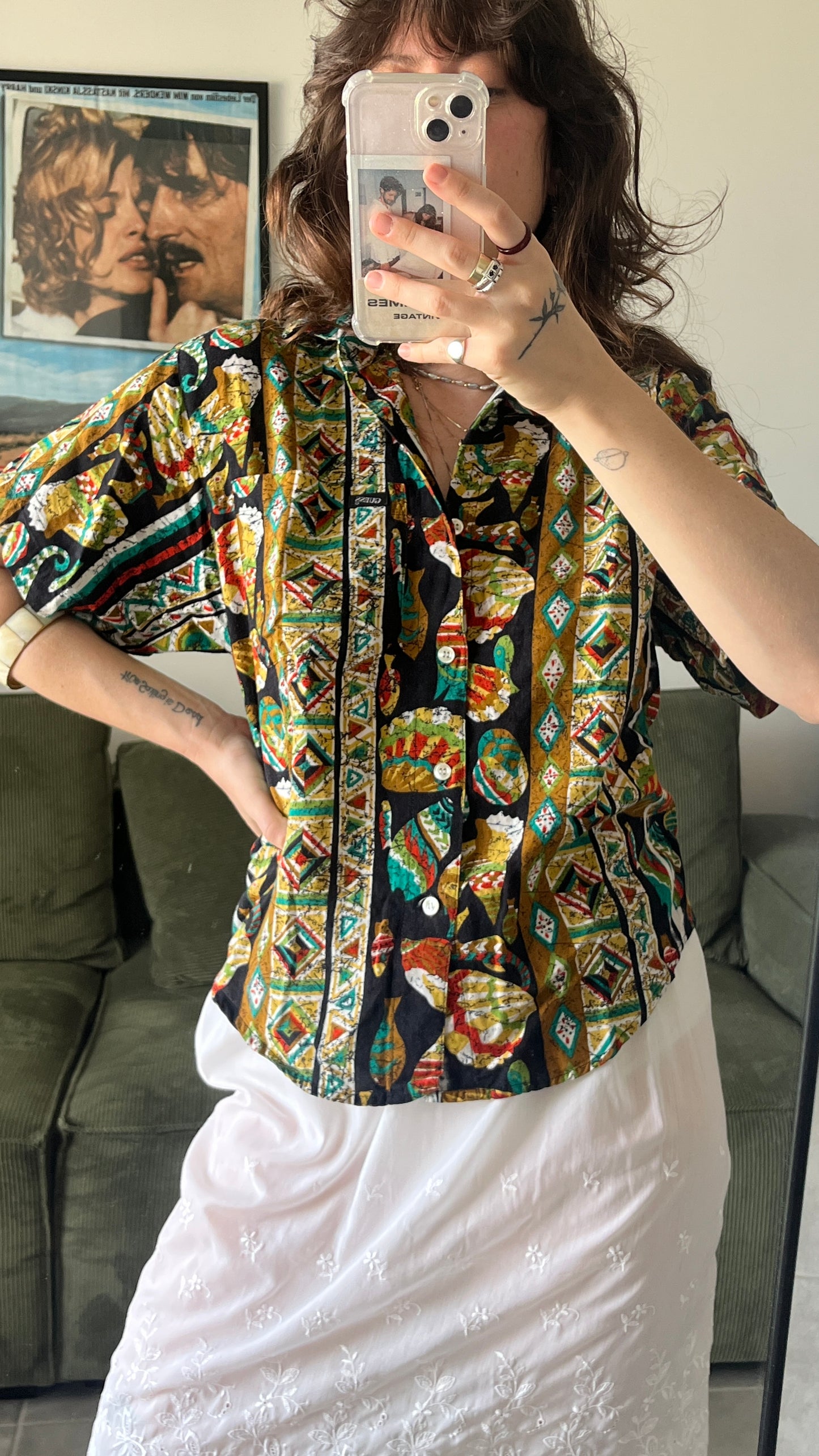 Short Sleeve Buttoned Shirt - Guess