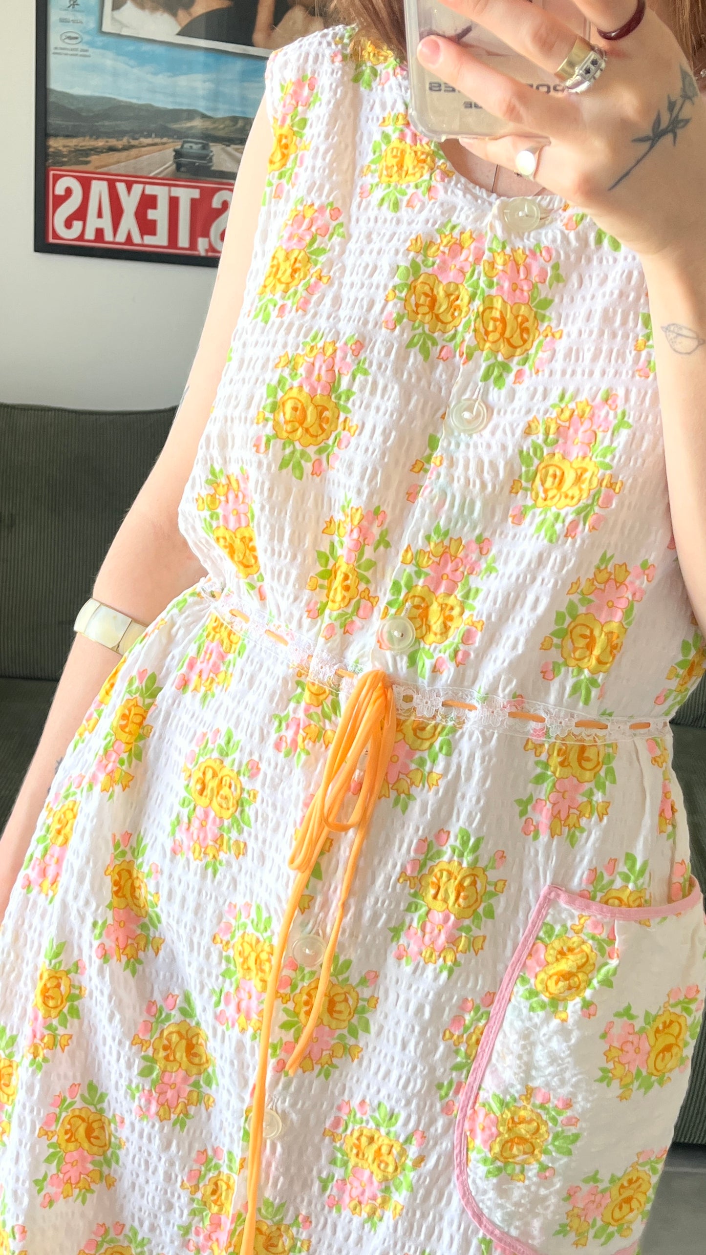 Pastel Floral House dress