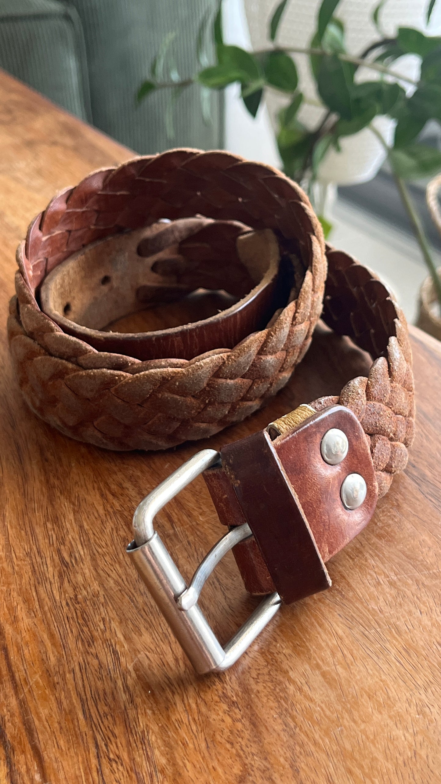 Braided Leather Belt