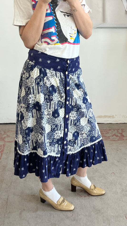 Floral Ruffle Skirt