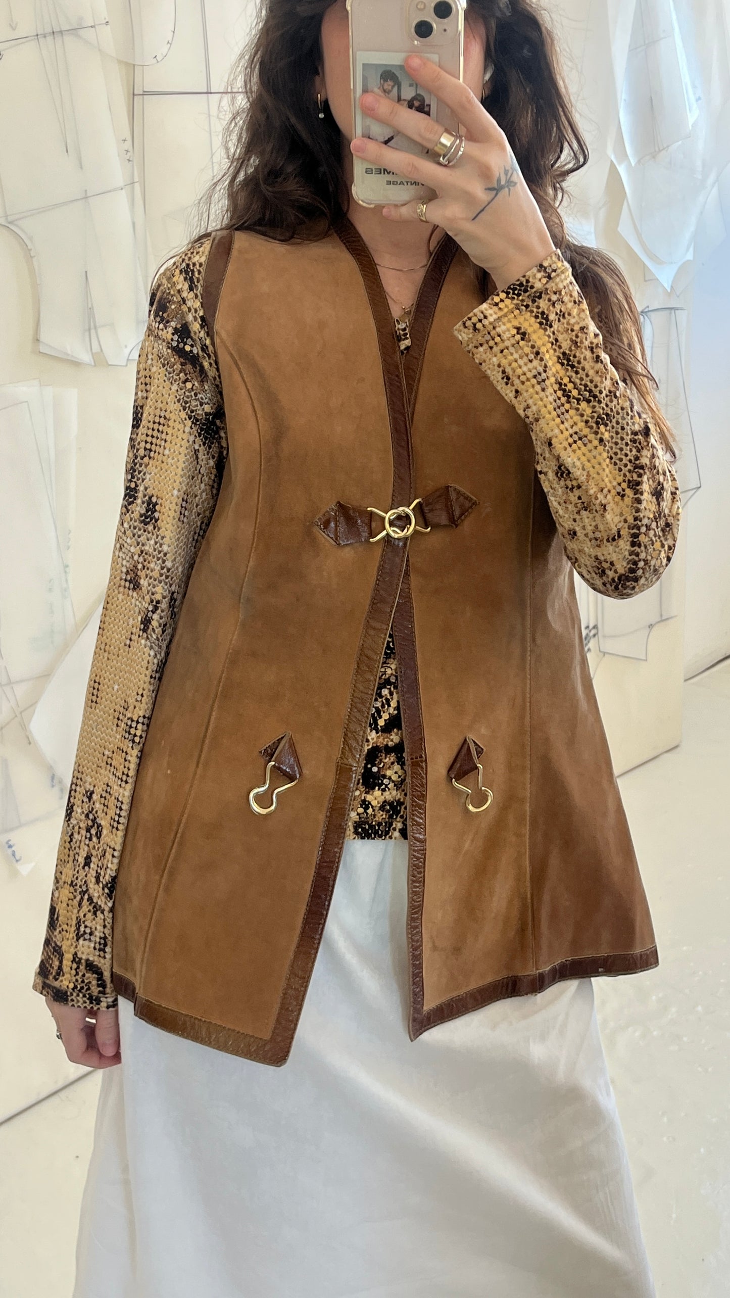 70s Suede Vest