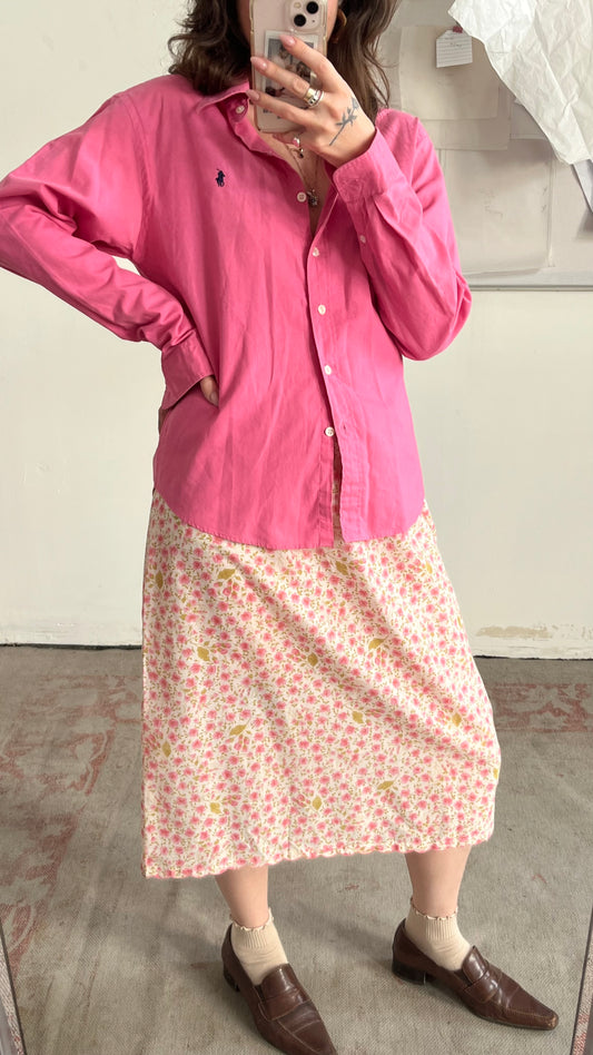 Pink Floral Underskirt
