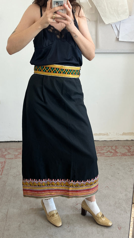 Oriental Embroidered Skirt