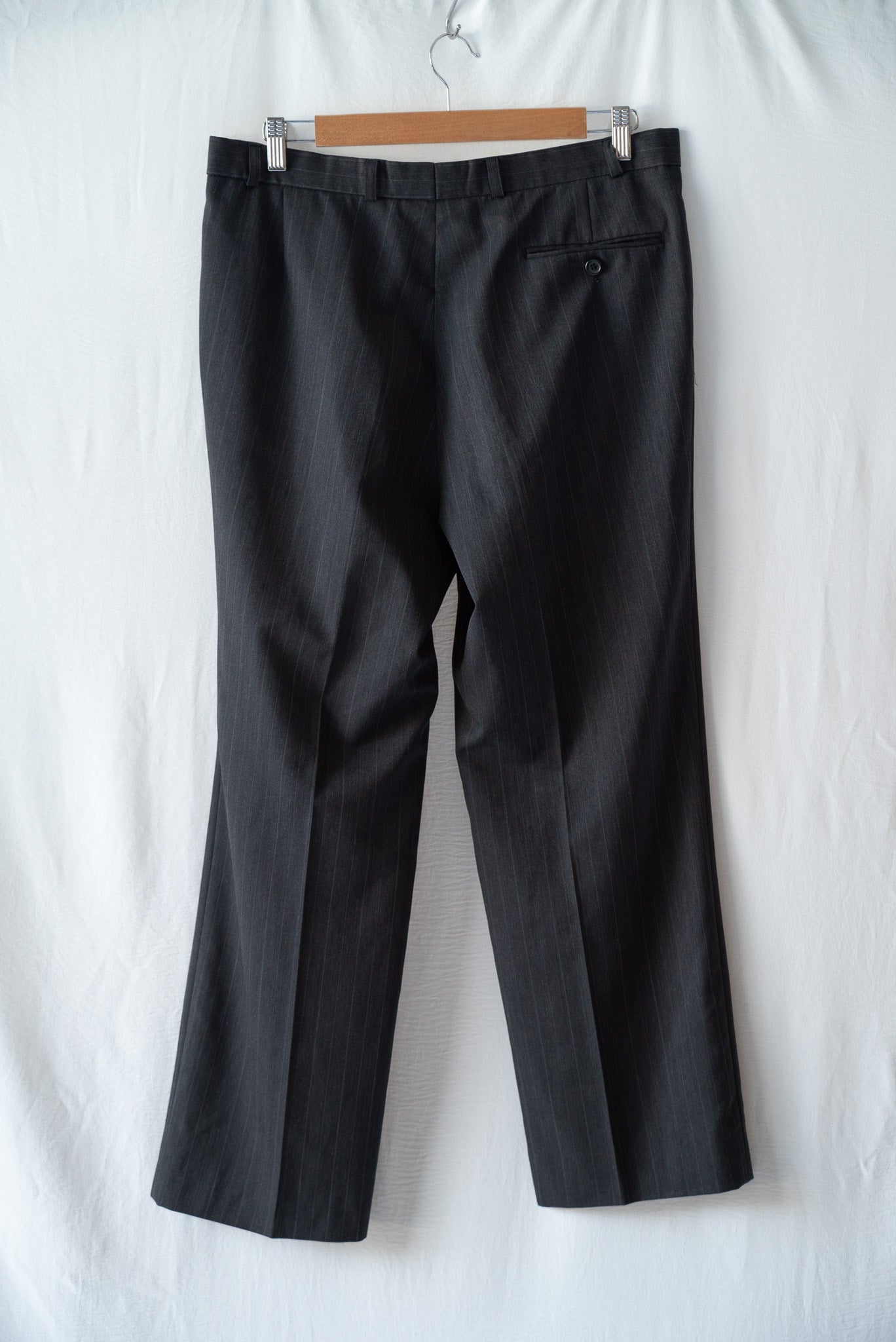 Tailored Grey Pinstripe Pants