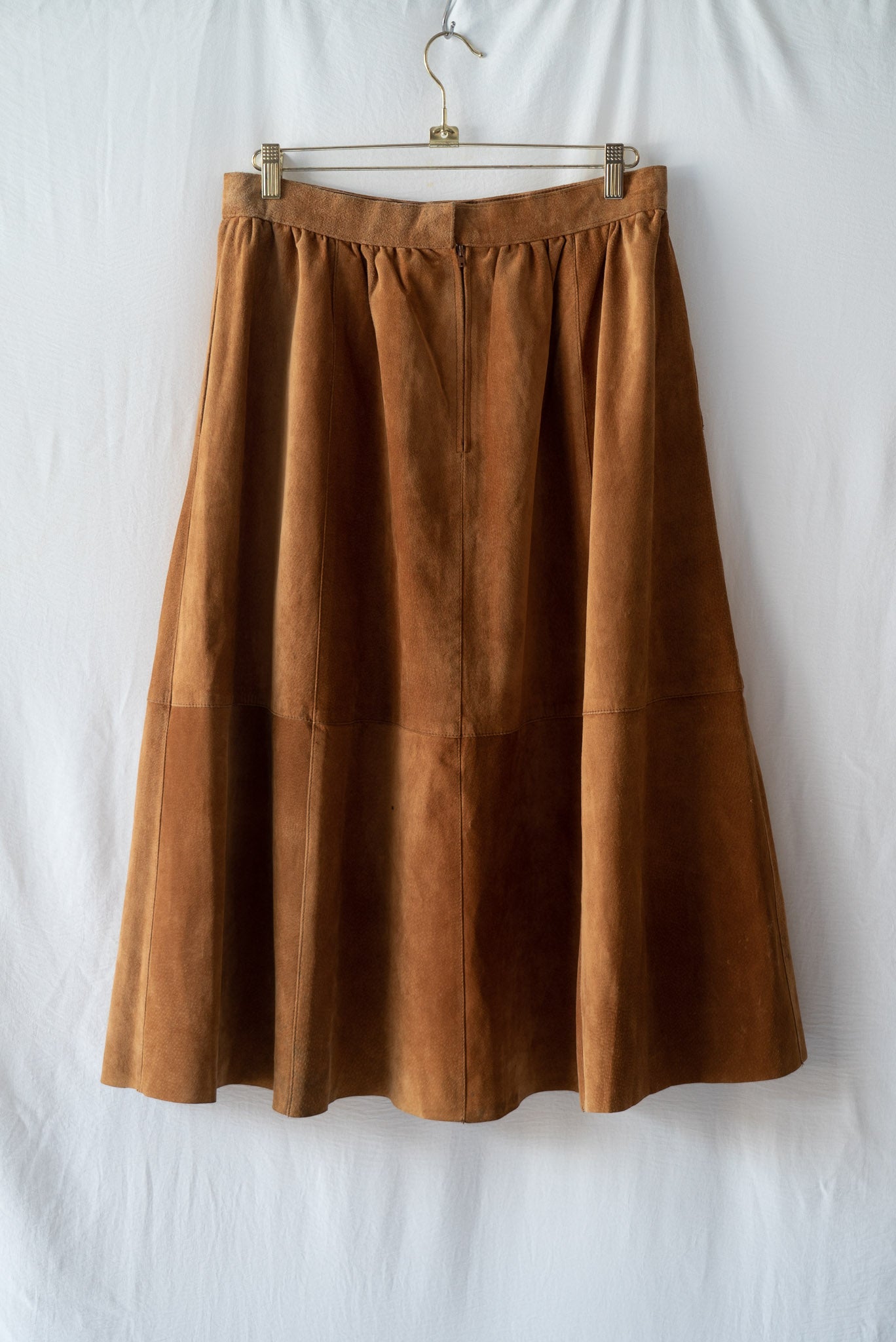 Suede Skirt Beged Or