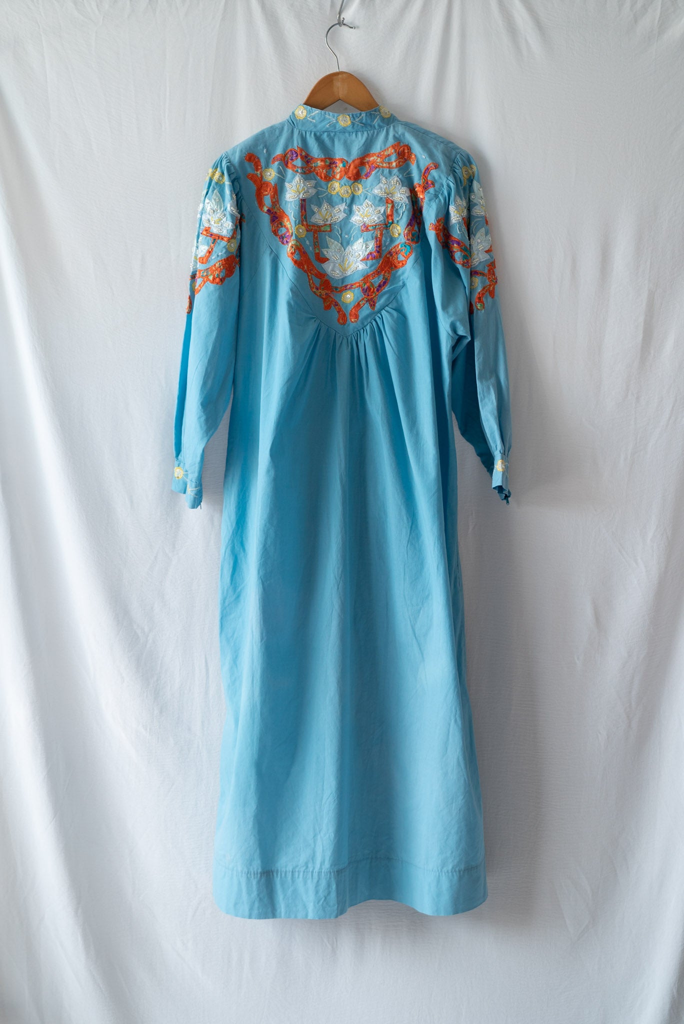 Chinese Nightdress with Beaded Embroidery