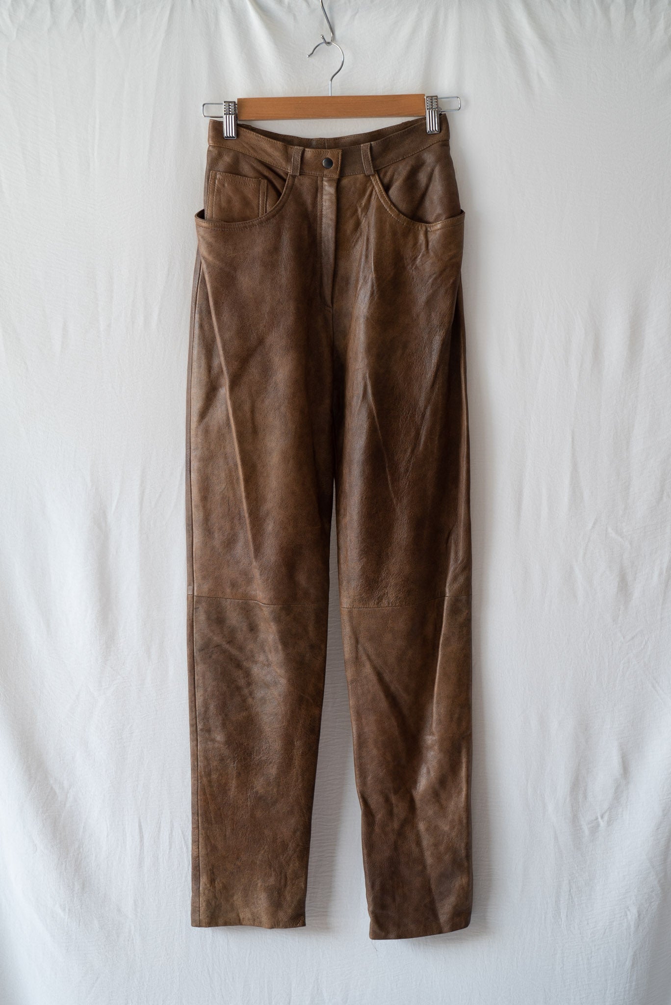 Brown Leather Pants