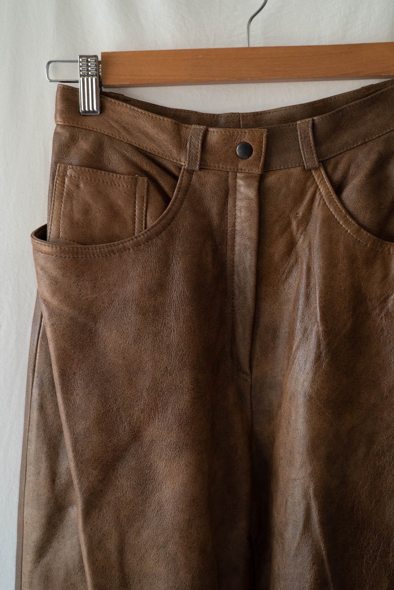 Brown Leather Pants