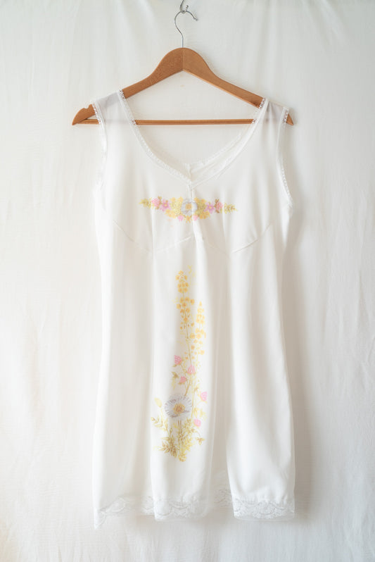 White Floral Slip Dress