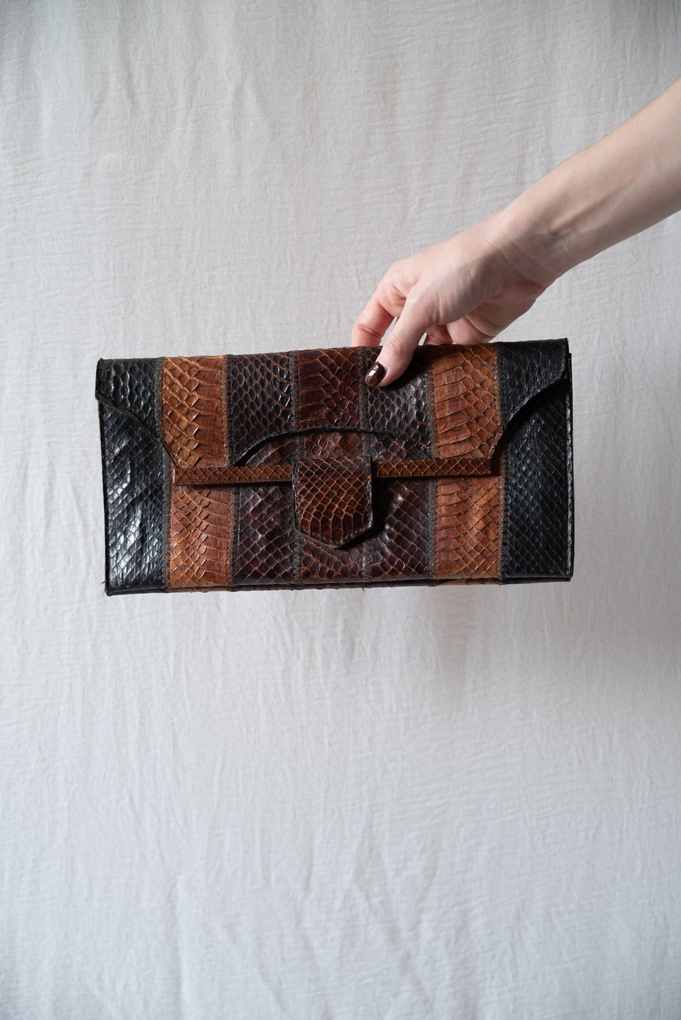 Snake Skin Clutch