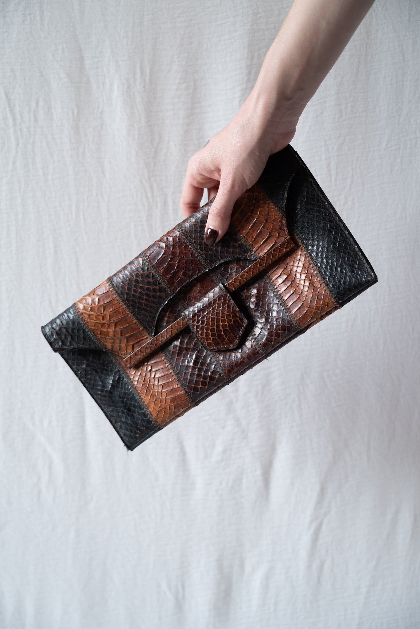 Snake Skin Clutch