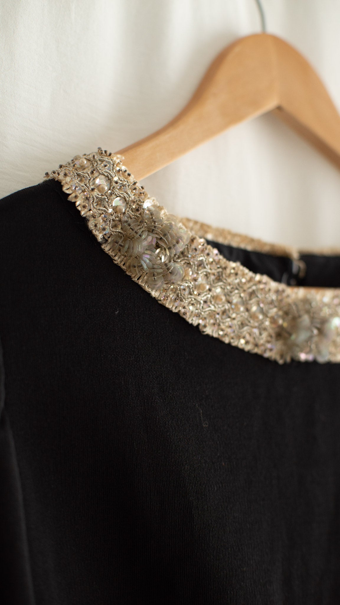 Sequin Embroidered Midi Dress 60s